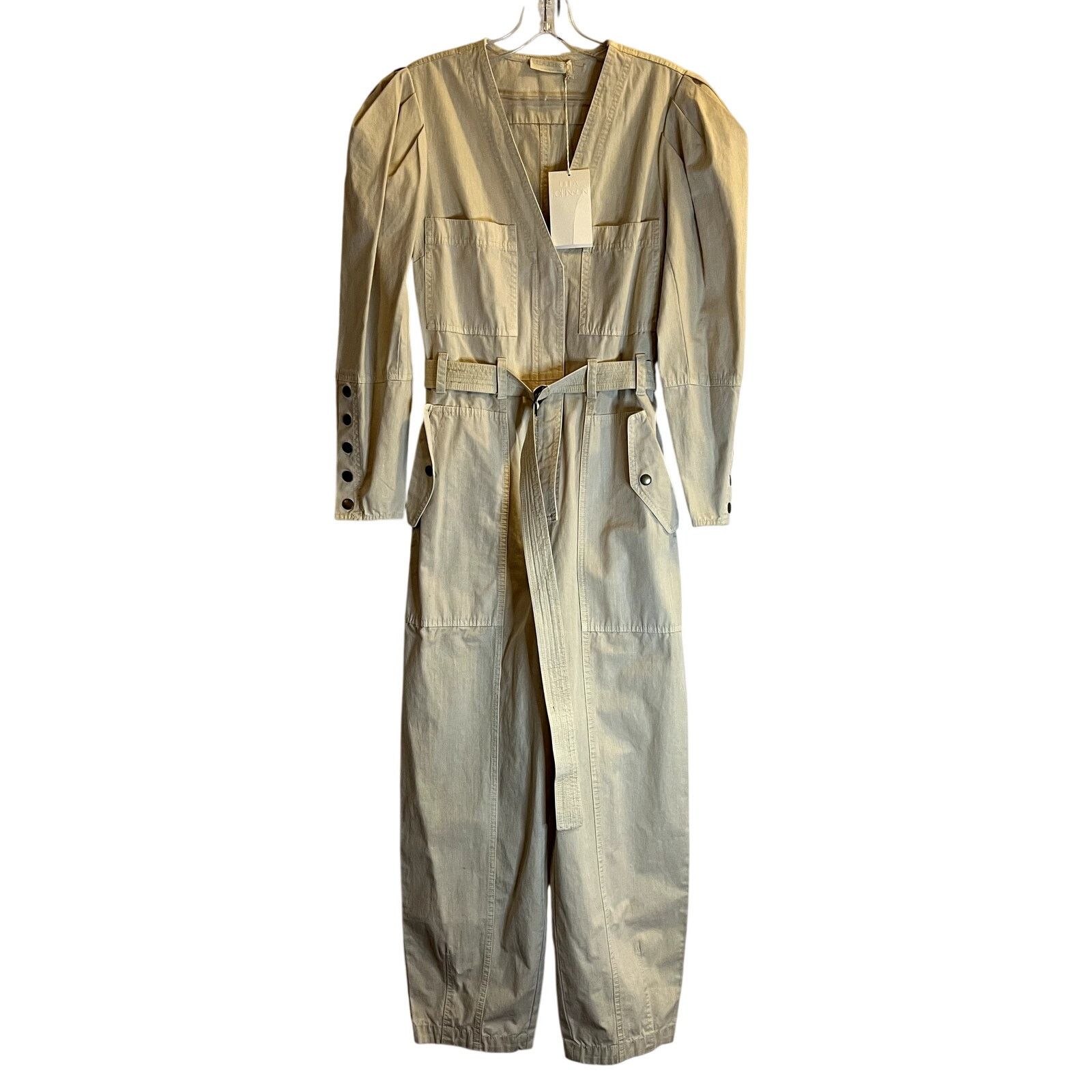 Ulla Johnson Ulla Johnson Levi Jumpsuit Brazilian Sand Size 2 100% cotton Size 26" / US 2 / IT 38 - 4 Thumbnail
