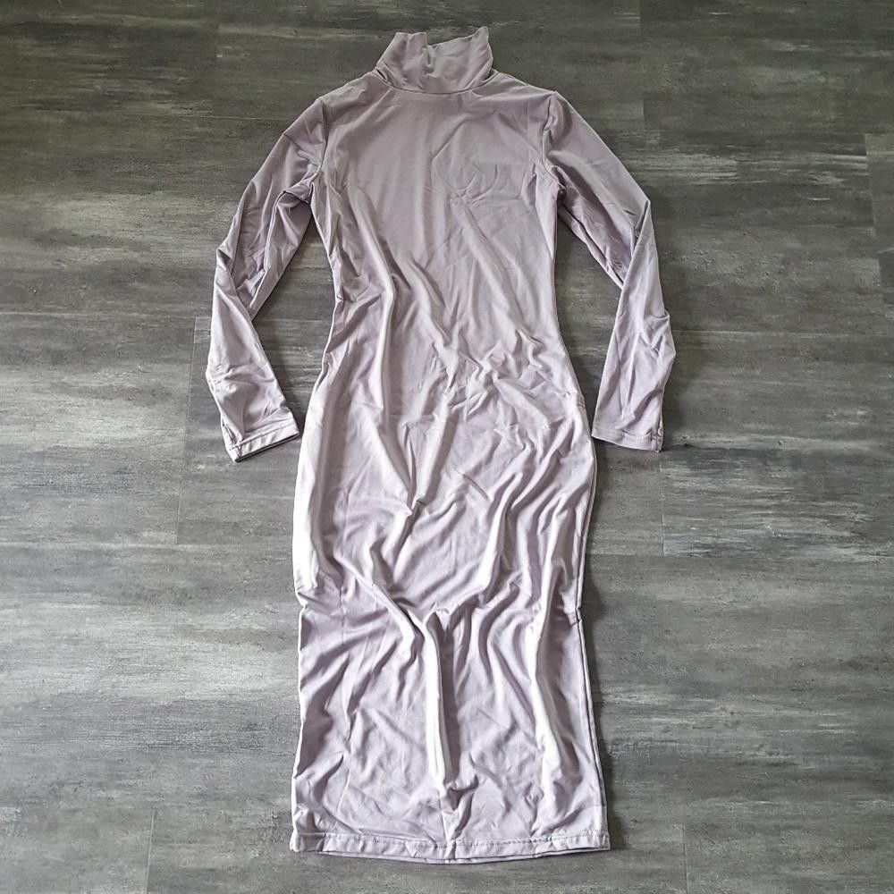 Designer Purple Mint Long Sleeve Midi Size M / US 6-8 / IT 42-44 - 3 Thumbnail