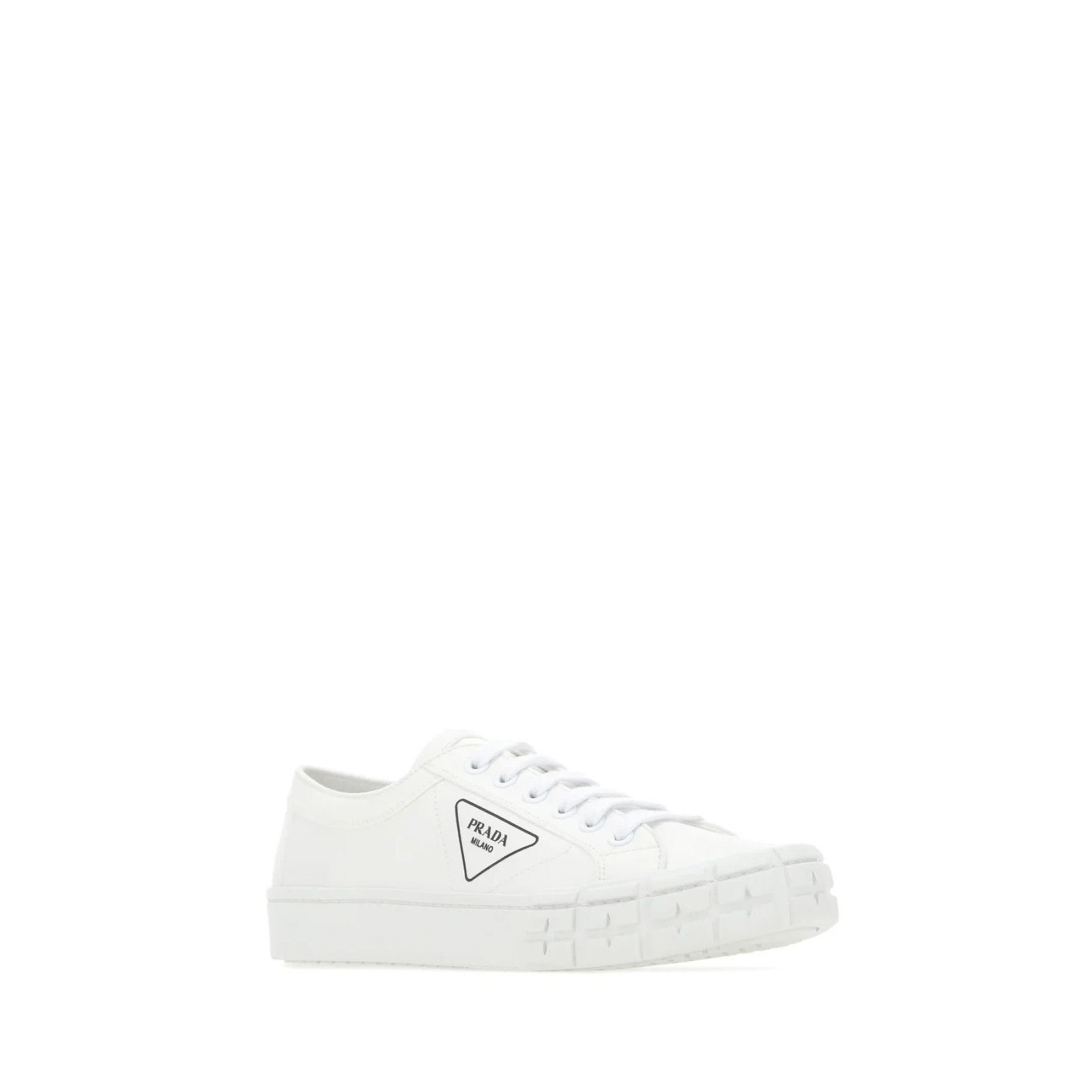 Prada PRADA Wheel White Gabardine Sneakers New And Authentic (Men' Size US 8.5 / EU 41-42 - 2 Thumbnail