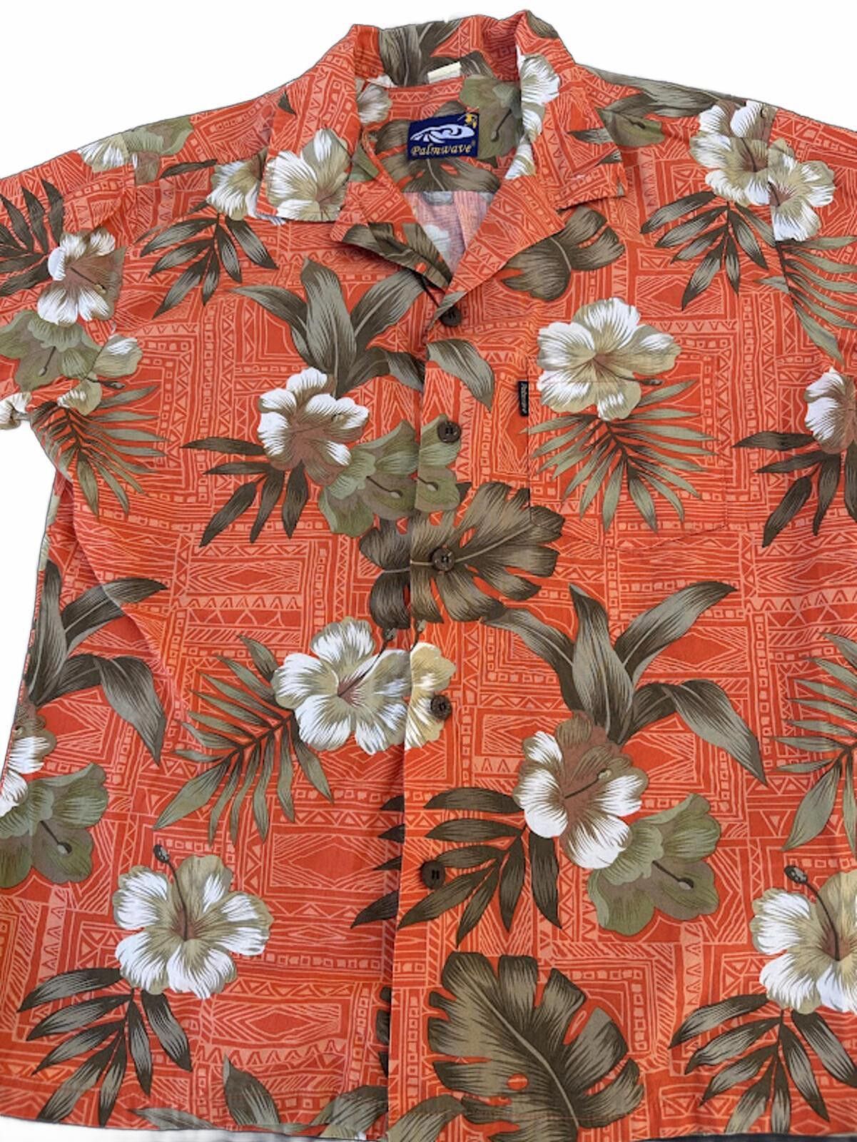 Other Palmwave Hawaiian Aloha Shirt Orange Floral Size US L / EU 52-54 / 3 - 1 Thumbnail