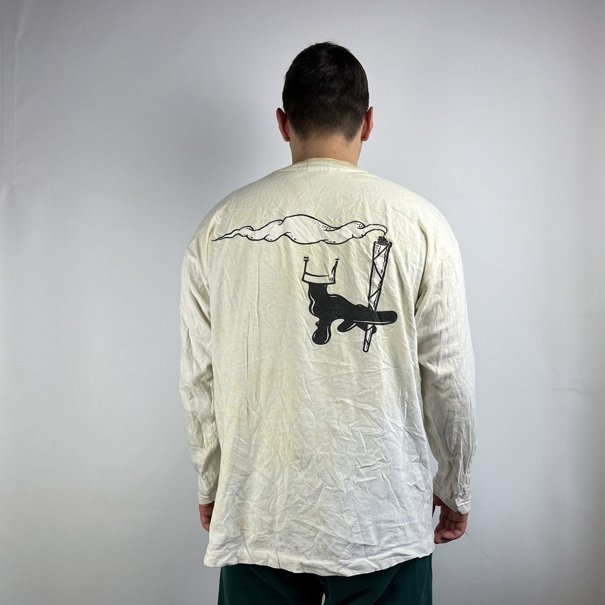 Vintage Vintage dready long sleeve free up de here size Large Size US L / EU 52-54 / 3 - 2 Thumbnail