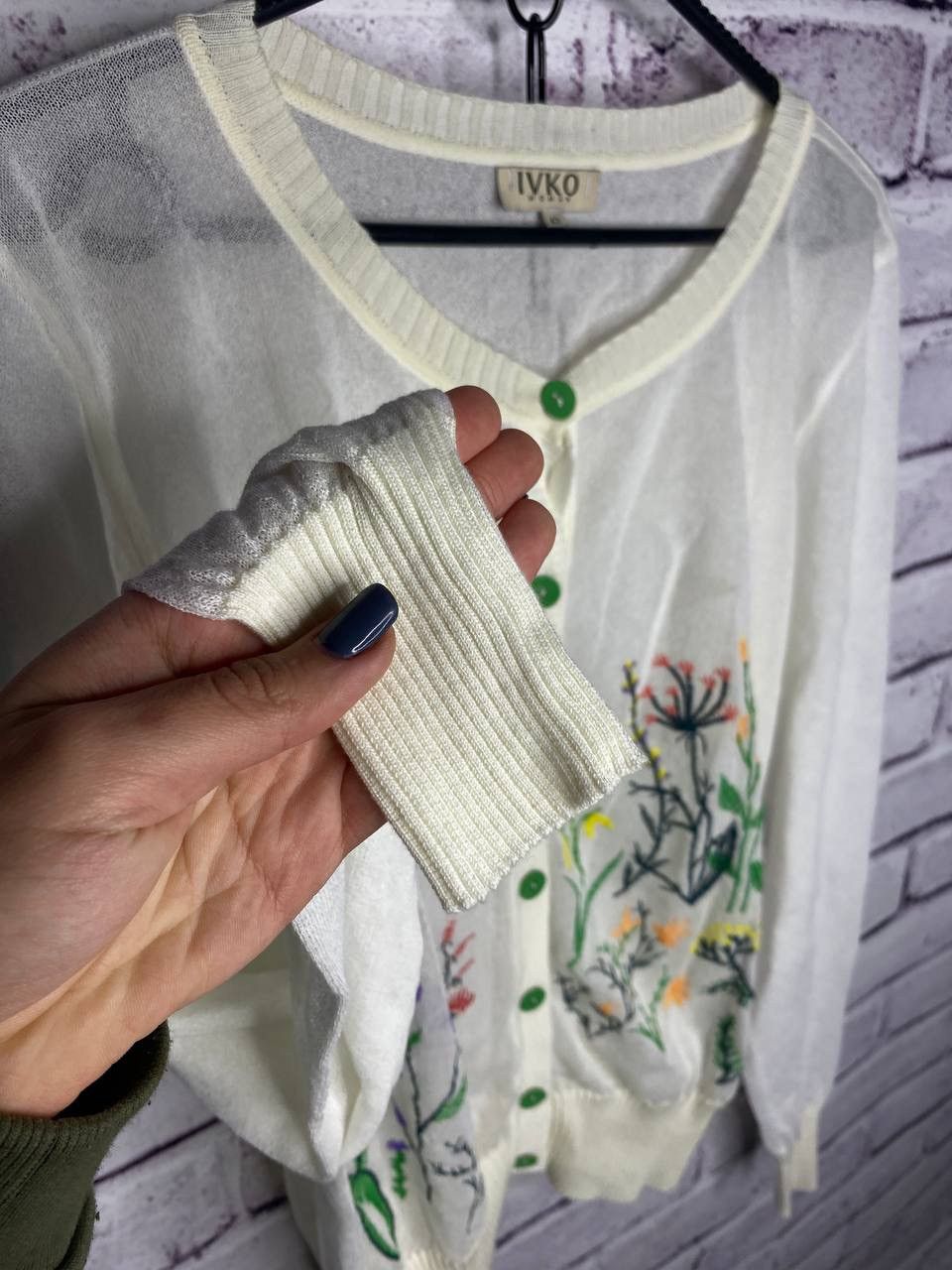 Japanese Brand Womens Ivko avant garde Sweaters blouses Italian designer Size M / US 6-8 / IT 42-44 - 6 Thumbnail