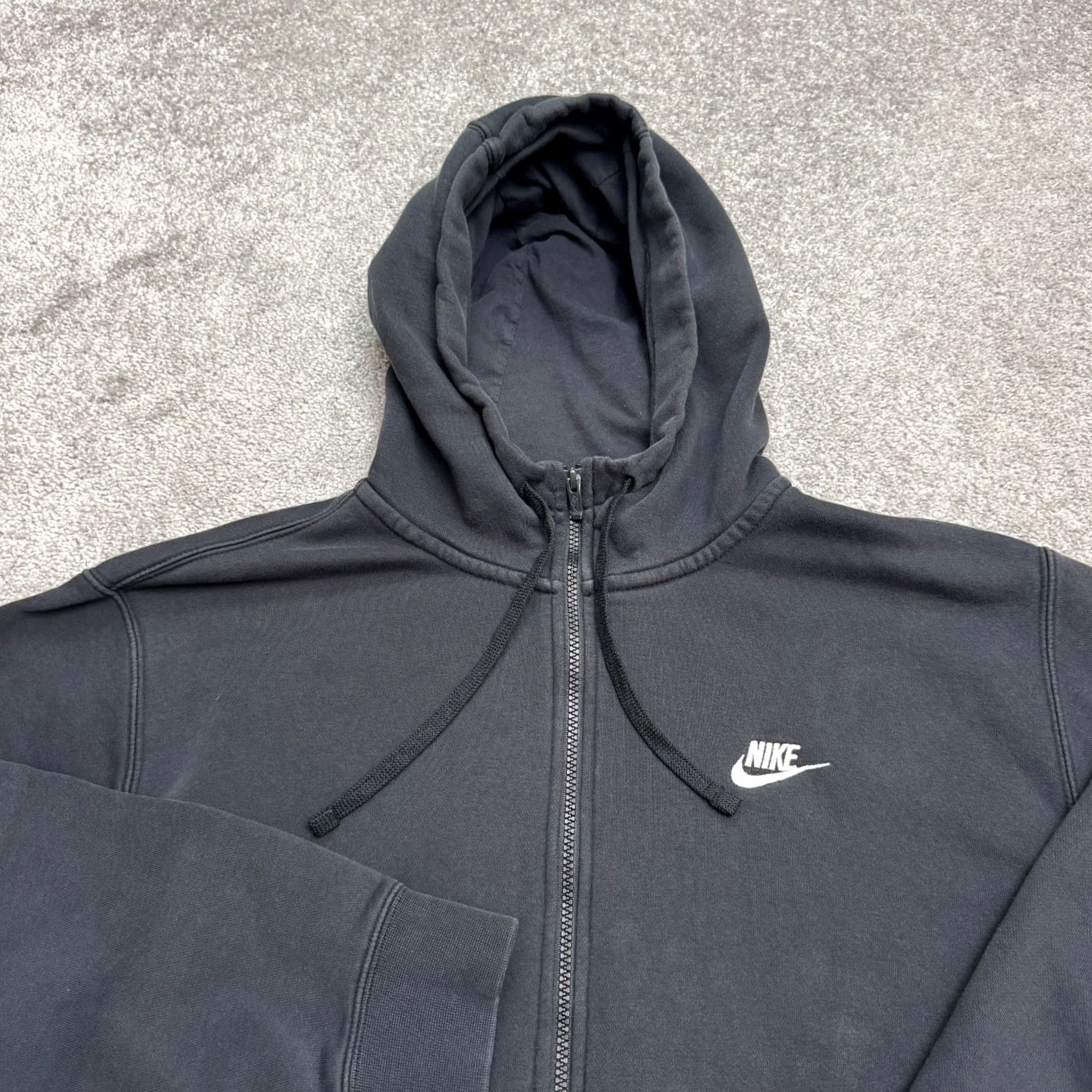 Nike Nike Full Zip Hoodie Sweatshirt Mens XL Black Pockets Fleece Casual Streetwear Size US XL / EU 56 / 4 - 3 Thumbnail