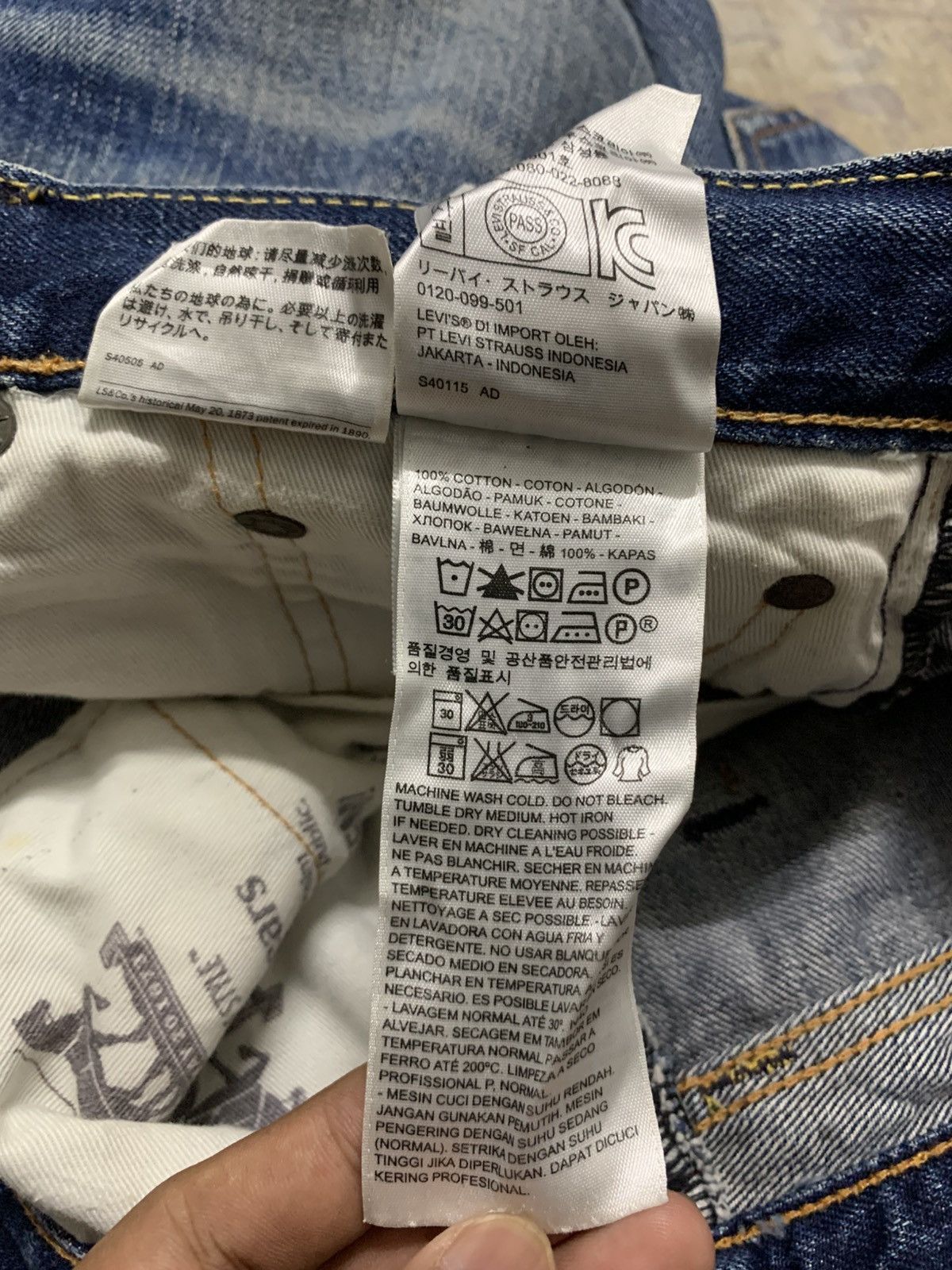 Levi's Vintage Levis 505 Jeans Faded Blue Denim W34x28.5 Size US 34 / EU 50 - 12 Thumbnail