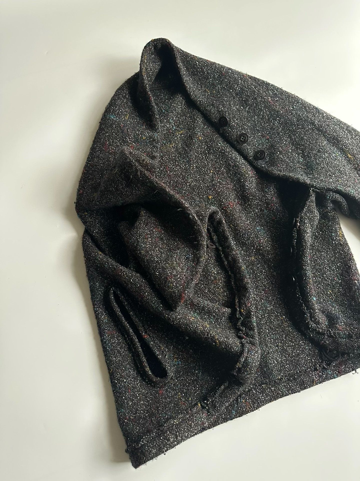 Yohji Yamamoto YOHJI YAMAMOTO Deformed wool cardigan| Size M / US 6-8 / IT 42-44 - 8 Thumbnail