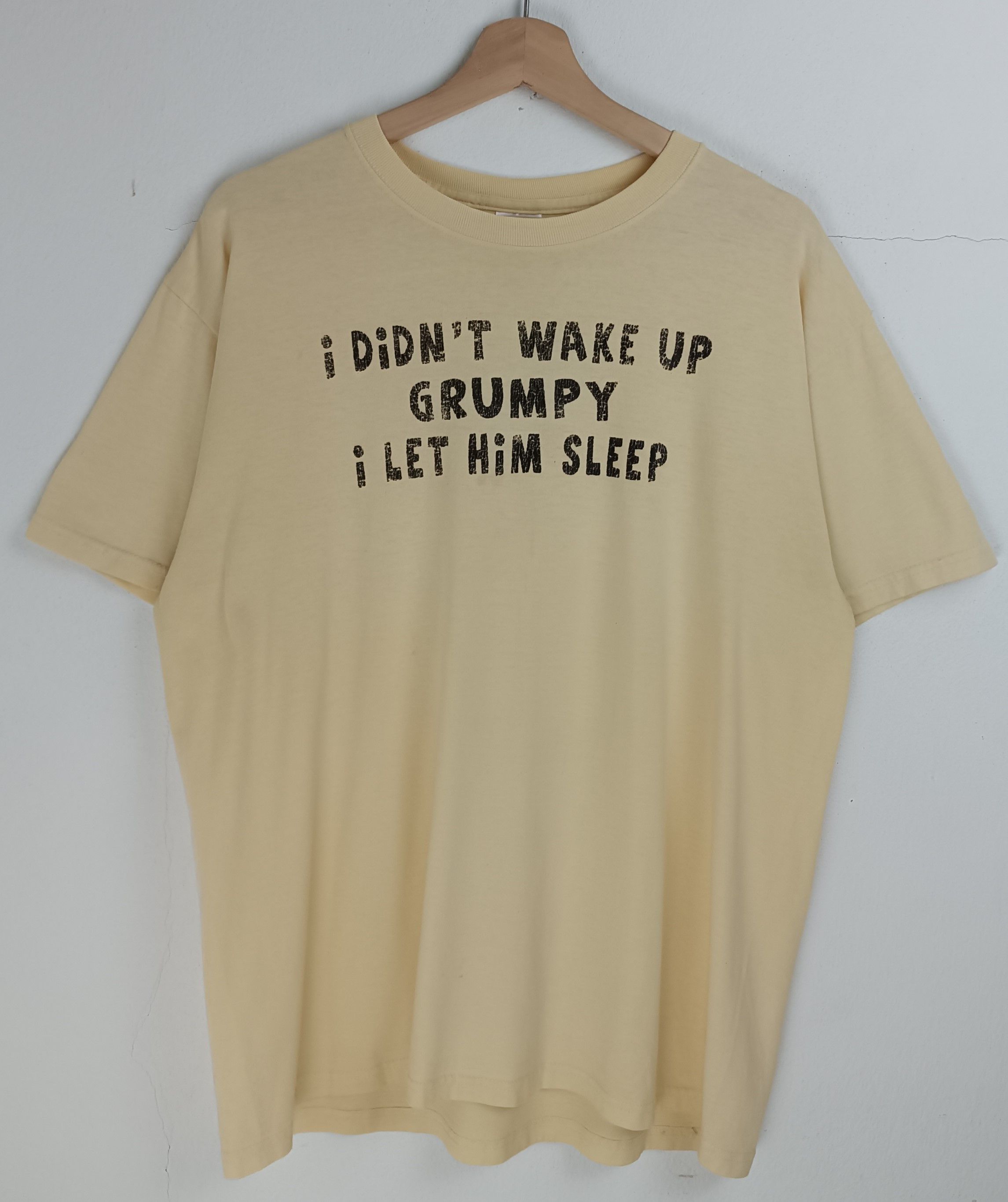 Vintage VINTAGE I DIDN'T WAKE UP GRUMPY HUMOR FUNNY ADULT QUOTES TEE Size US L / EU 52-54 / 3 - 3 Thumbnail