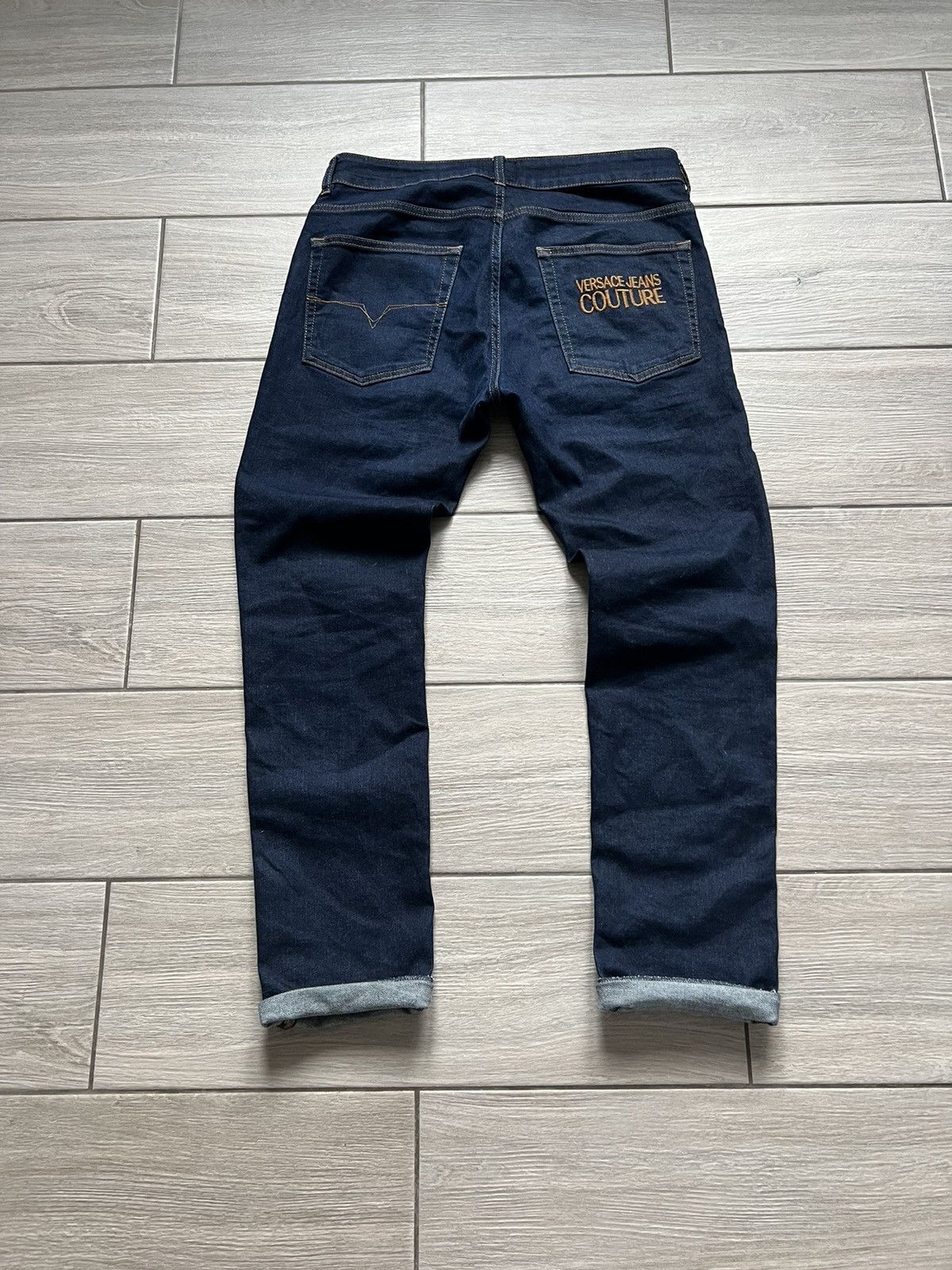 Jean Classic Dark Blue Versace Jeans Couture Pants 32 Size Size US 32 / EU 48 - 2 Thumbnail