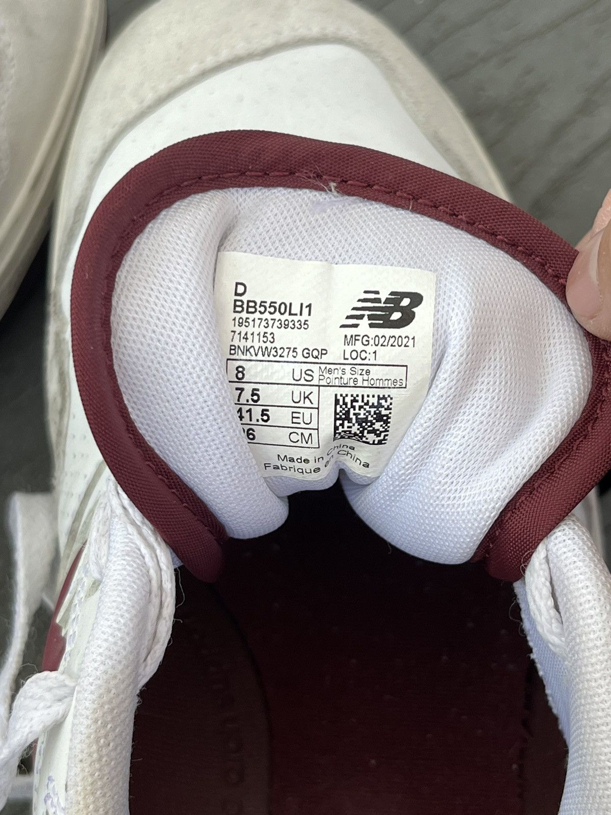 New Balance Maroon New Balance 550 Size US 8 / EU 41 - 7 Thumbnail