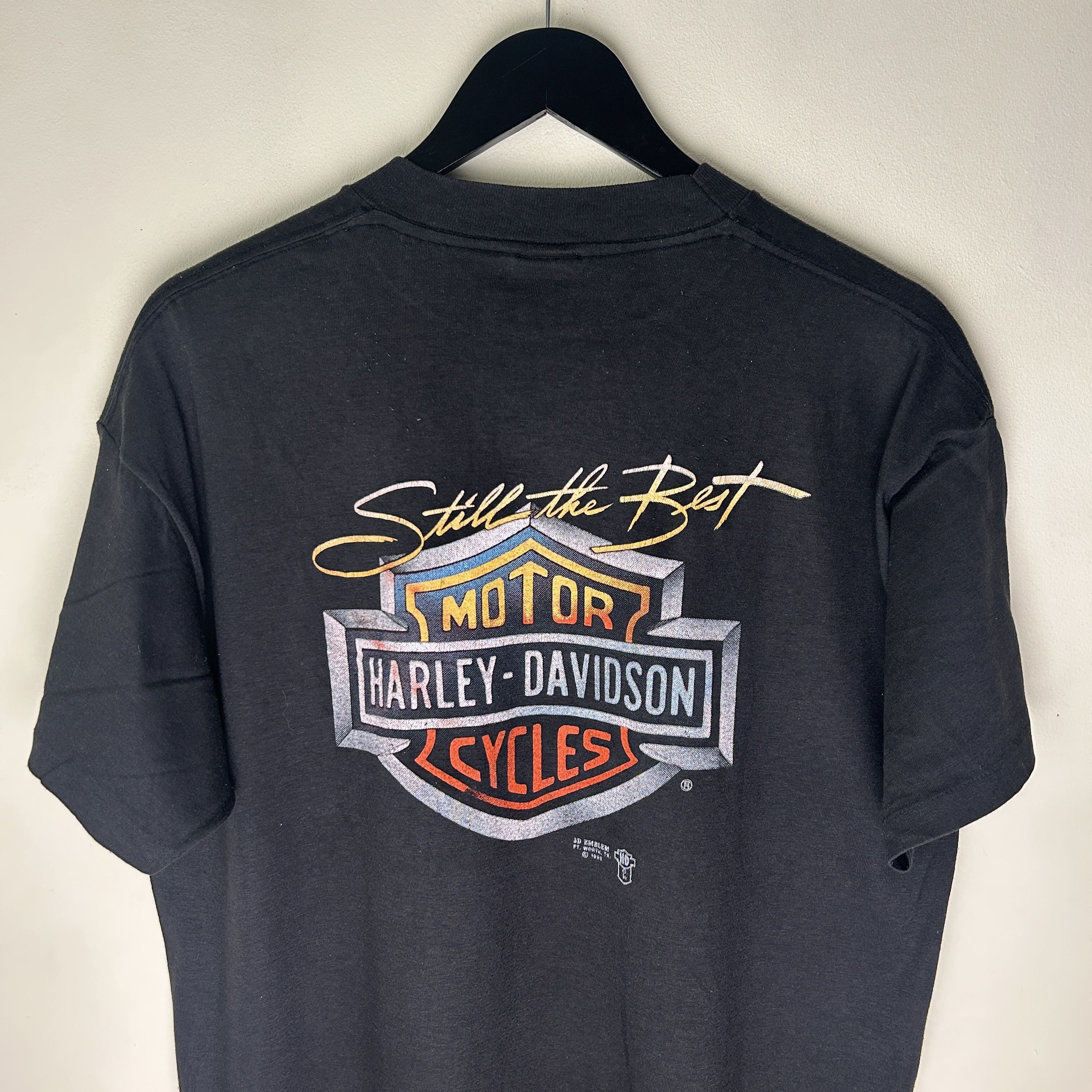 Harley Davidson Death Is Certain 1989 3D Emblem T-shirt Size US XL / EU 56 / 4 - 4 Thumbnail