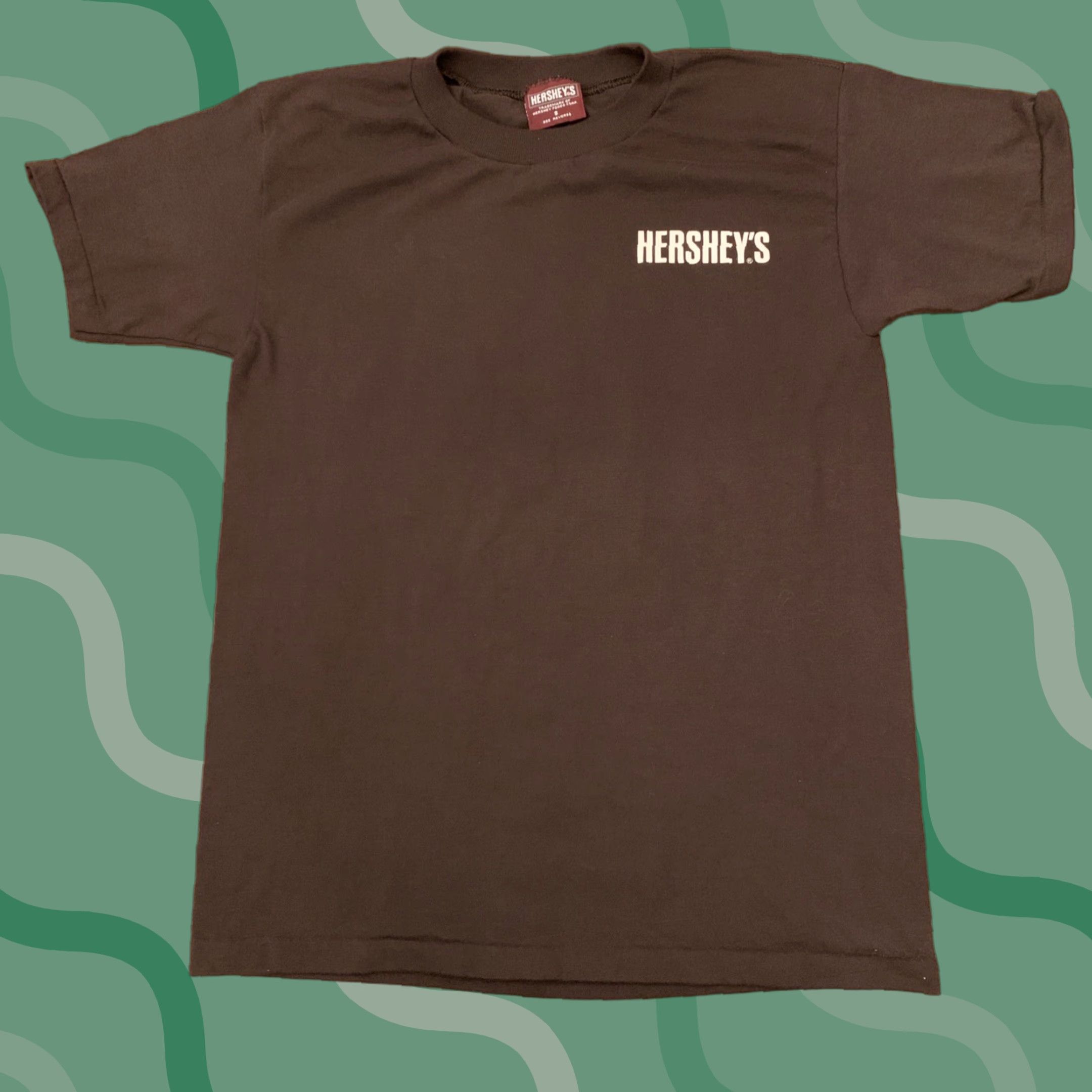 Vintage VINTAGE Hershey's T-Shirt Chocolate Logo Shirt S Adults Brown 1990s Hershey Park Pennsylvania Mens Size US S / EU 44-46 / 1 - 1 Thumbnail