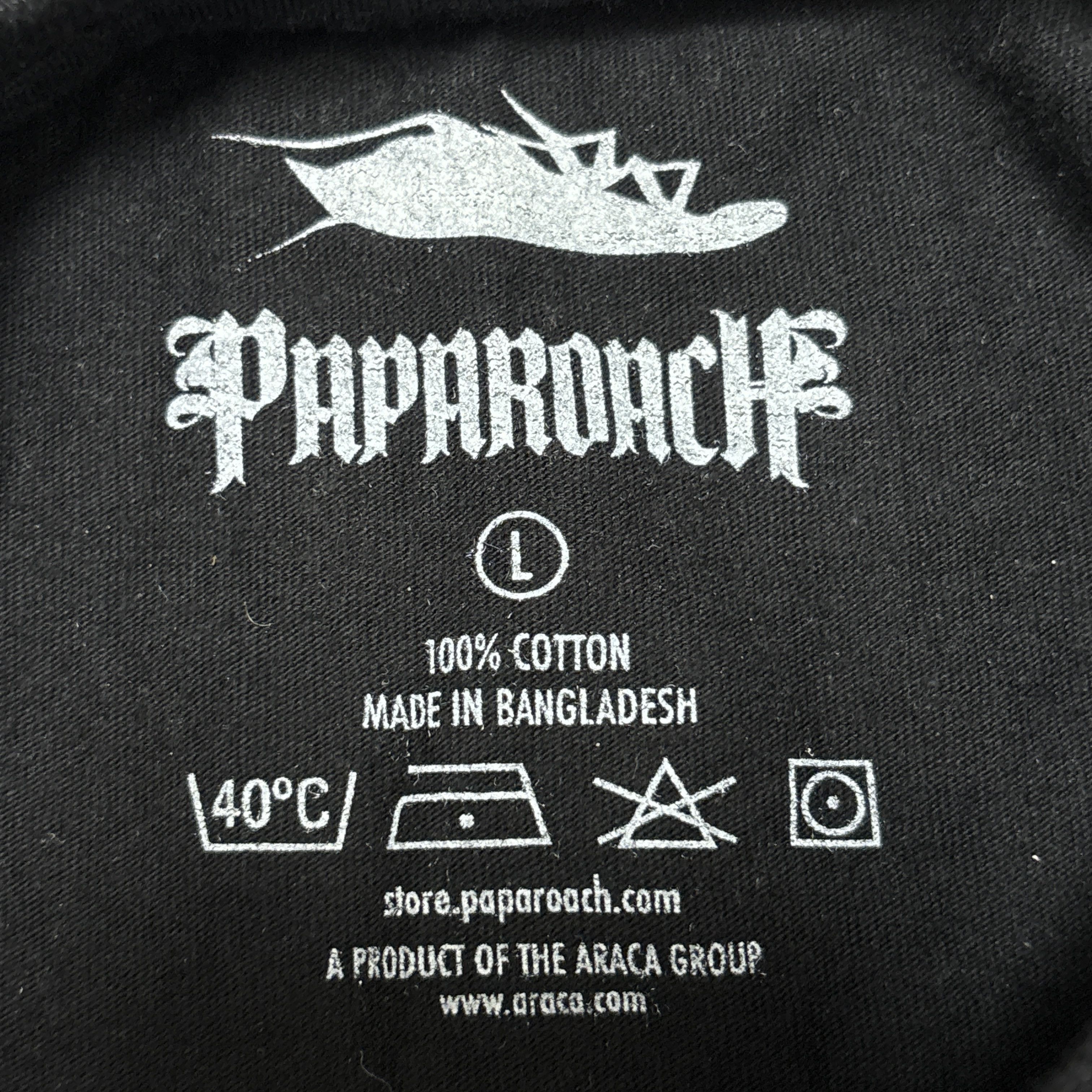 Band Tees Papa Roach Shirt Black Womens Baby Tee Metal Band Tee Size L / US 10 / IT 46 - 6 Thumbnail