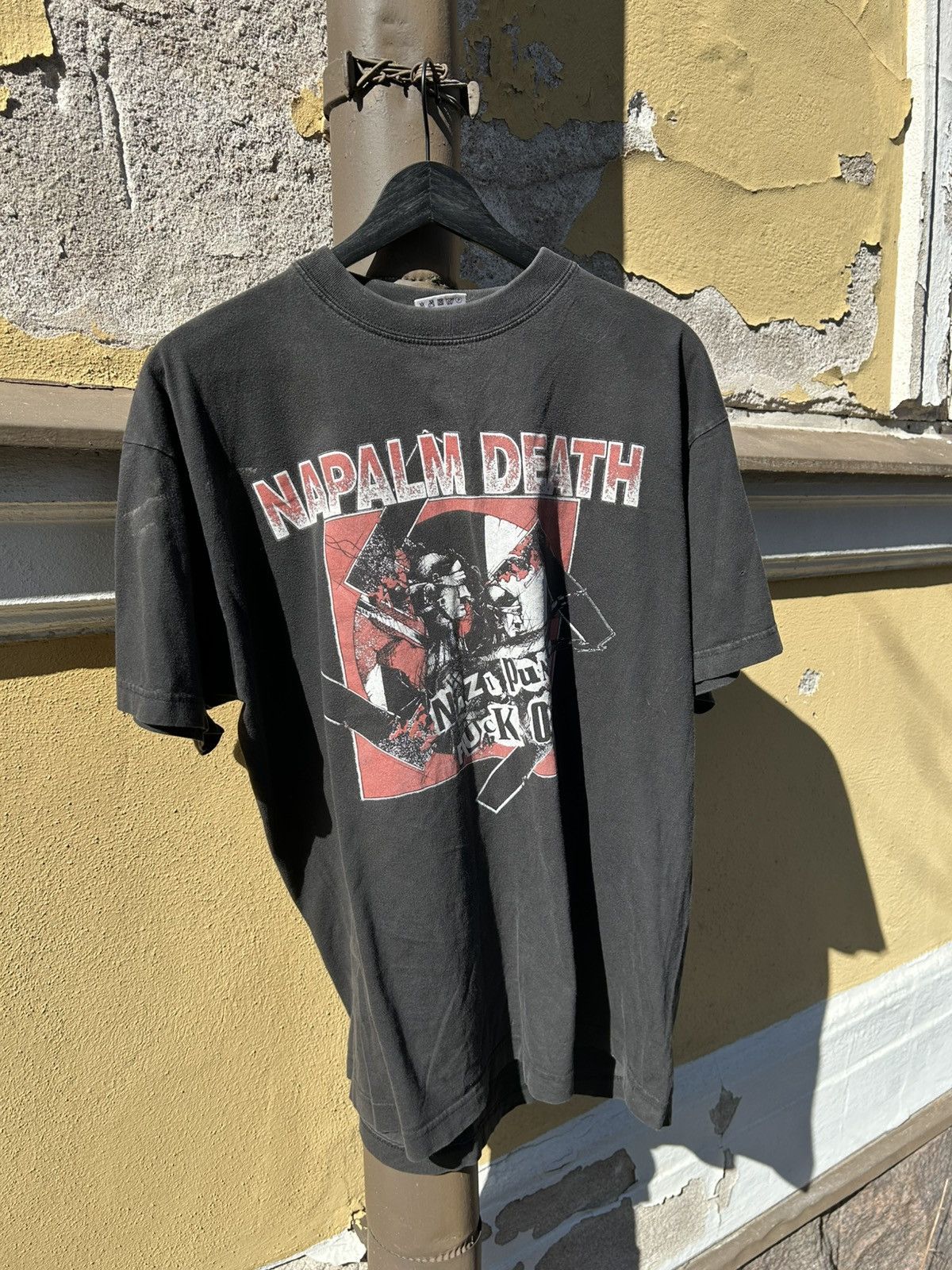 Band Tees Napalm Death 2003 ’Nazi Punk Fuck Off’ T-Shirt L Size US L / EU 52-54 / 3 - 1 Thumbnail