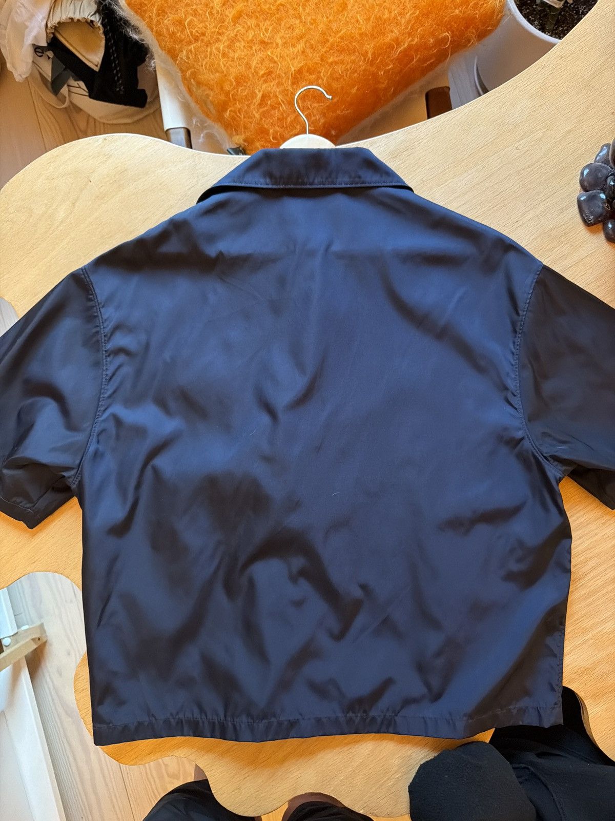 Prada Navy Renylon Bowling Shirt Size US M / EU 48-50 / 2 - 2 Thumbnail
