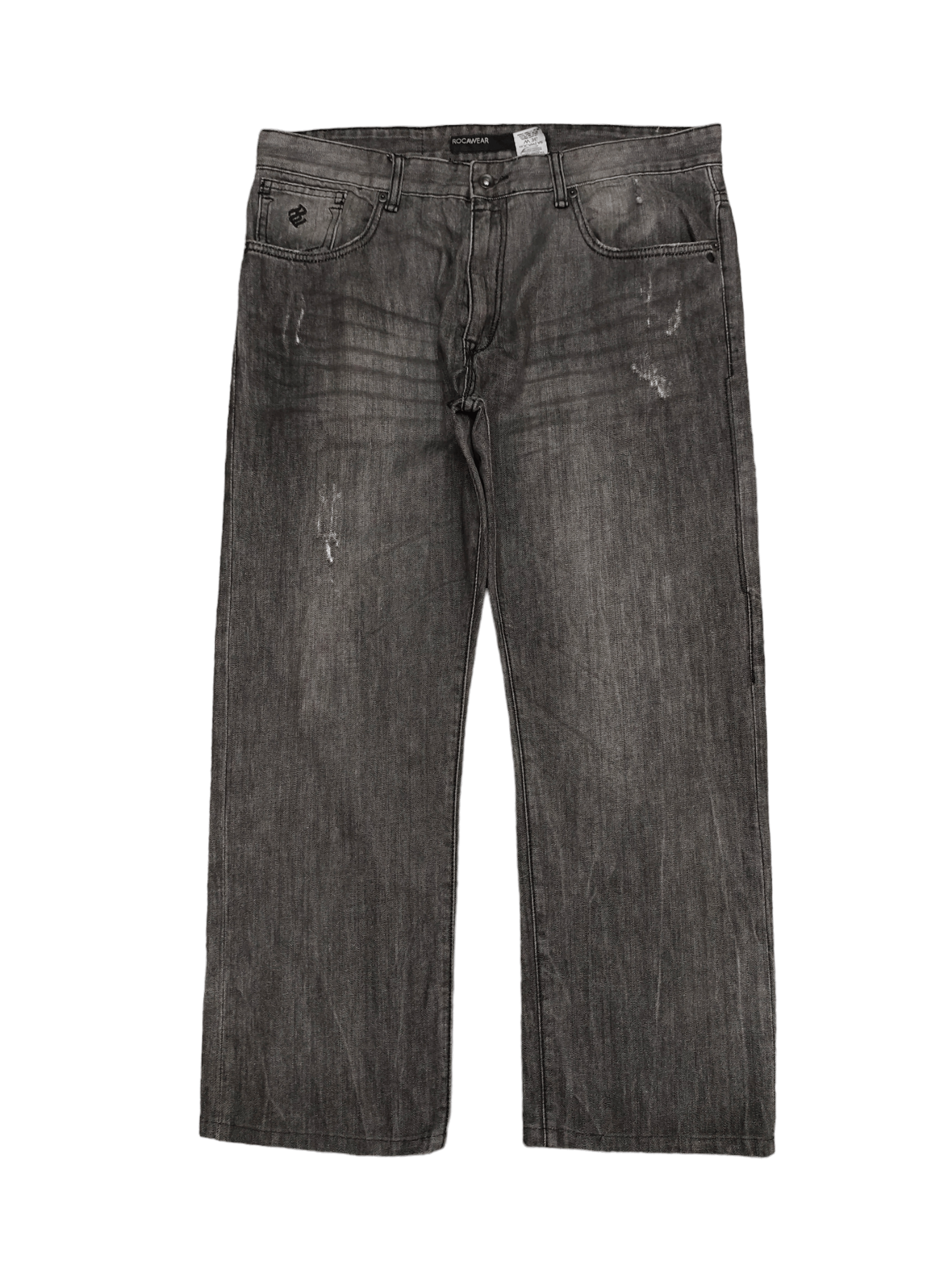 Rocawear Baggy Jeans Rocawear Distress Denim Wide Leg Classic Fit Y2k Size US 36 / EU 52 - 1 Thumbnail
