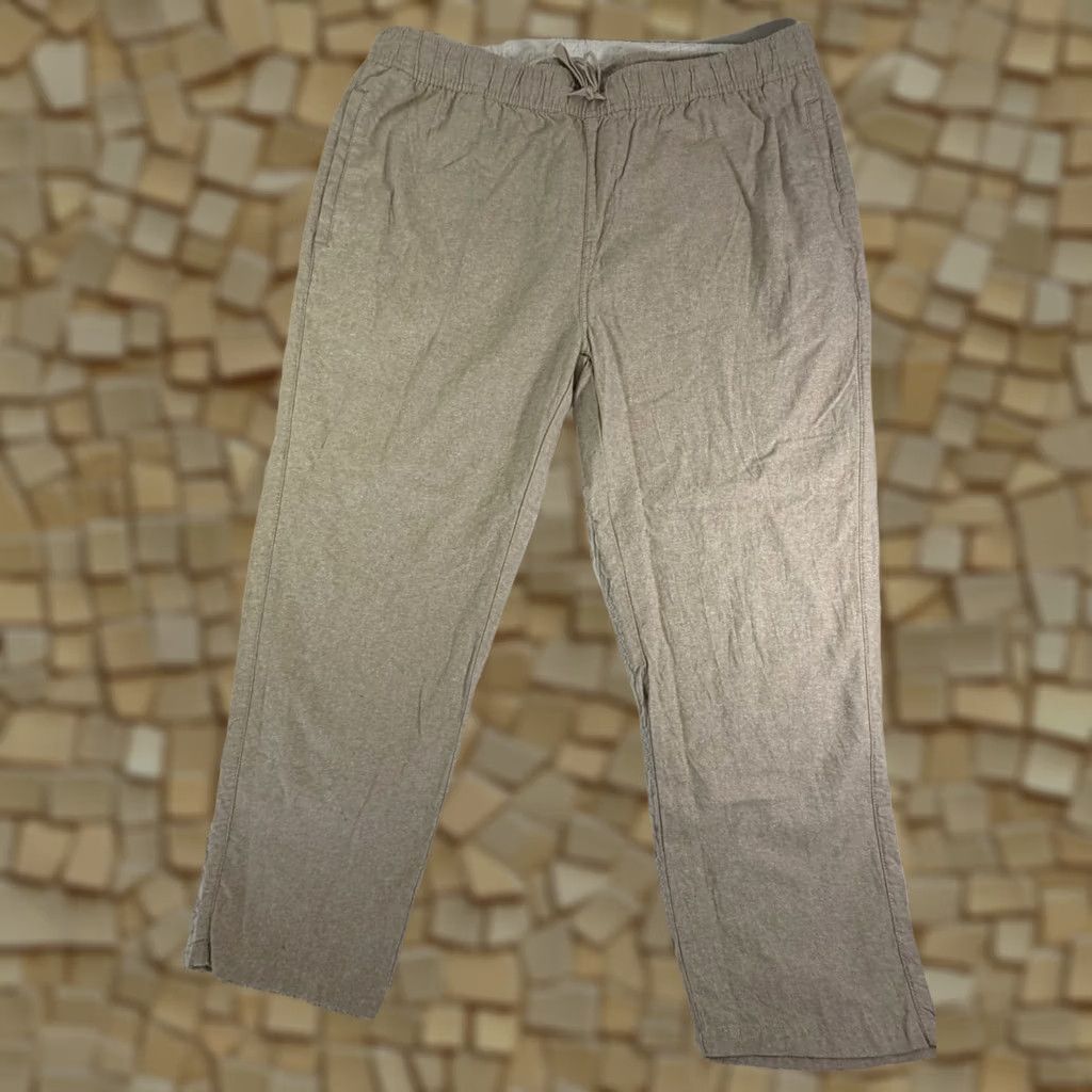 Katin Katin Beachcomber Surf Pant Men's XXL Linen Blend Classic Crop Taper Tan Size US 39 - 1 Thumbnail
