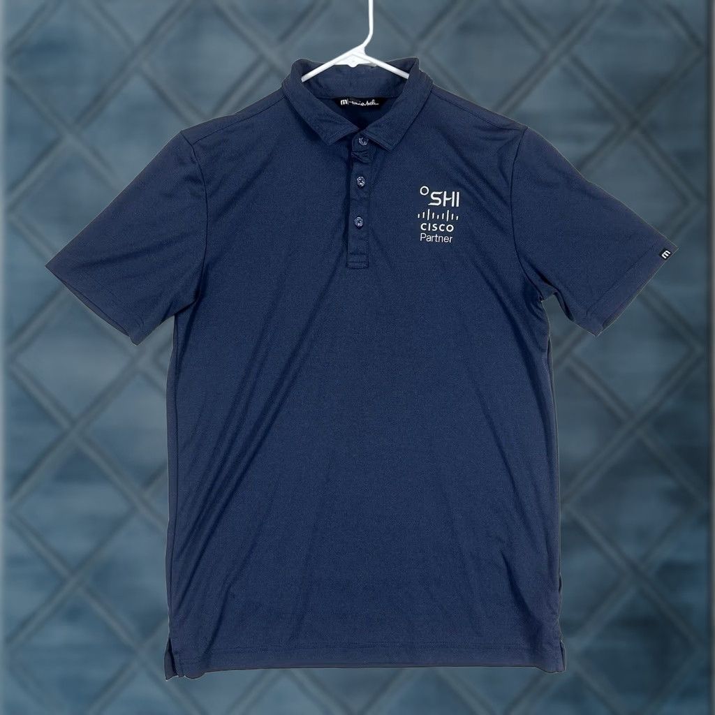 TravisMathew Travis Mathew Polo Shirt Mens M Blue Golf Activewear Logo Button Embroidered Casual Size US M / EU 48-50 / 2 - 1 Thumbnail