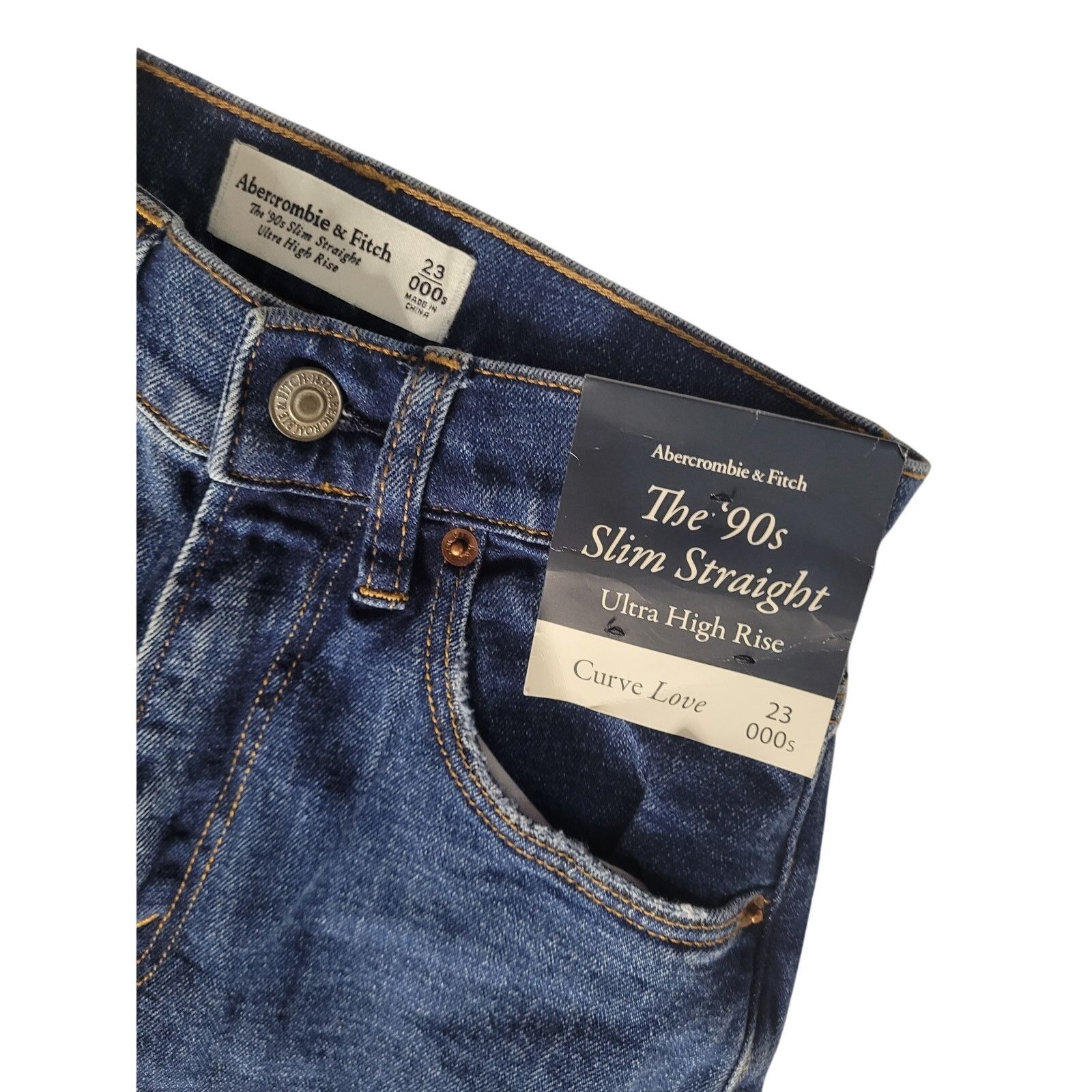 Abercrombie & Fitch Abercrombie & Fitch Jeans 90's Slim Straight 24W/28L NWT Size 24" / US 00 / IT 34 - 3 Thumbnail