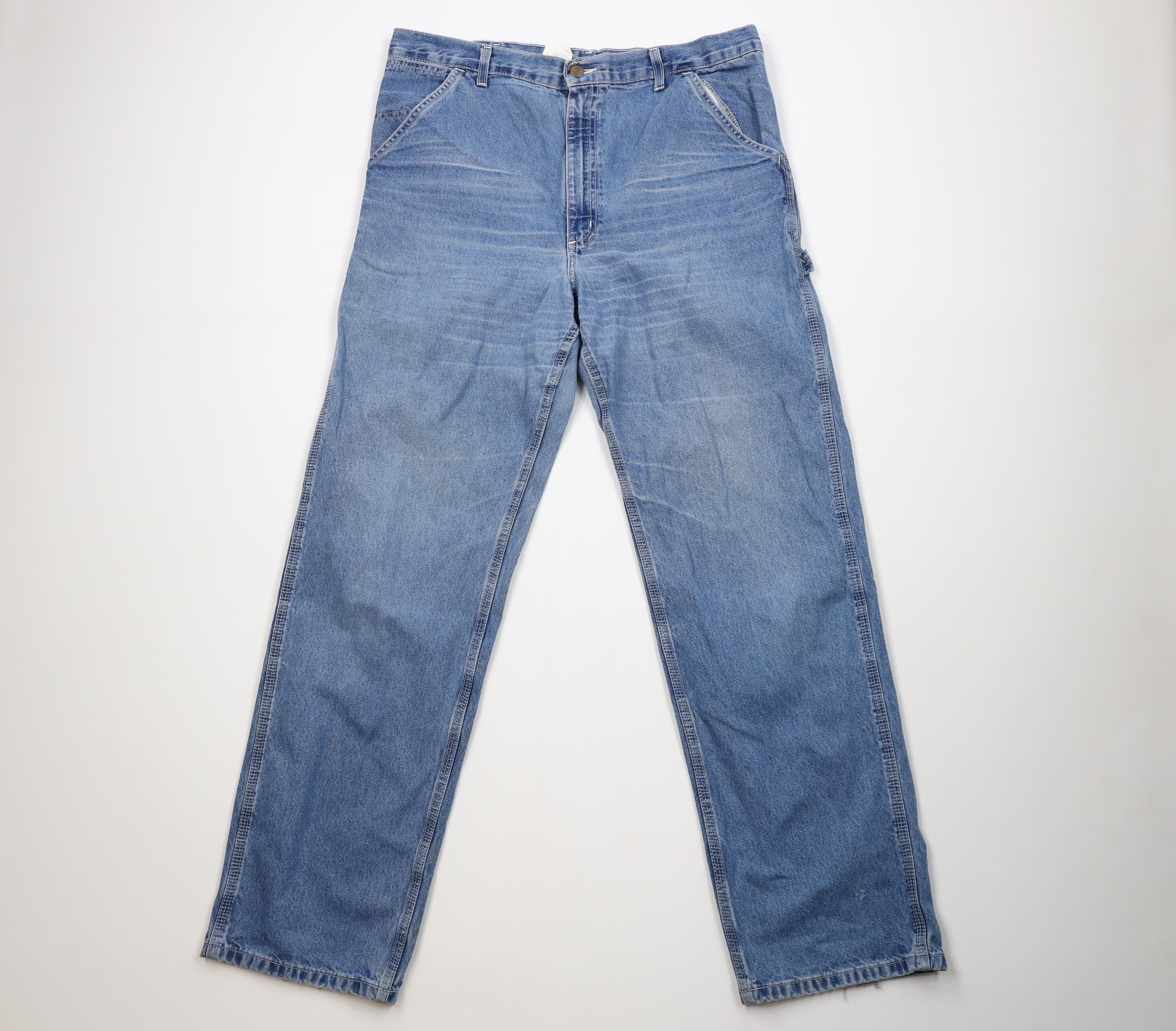 Vintage Y2K 2000 Carhartt Wide Leg Dungaree Denim Jeans