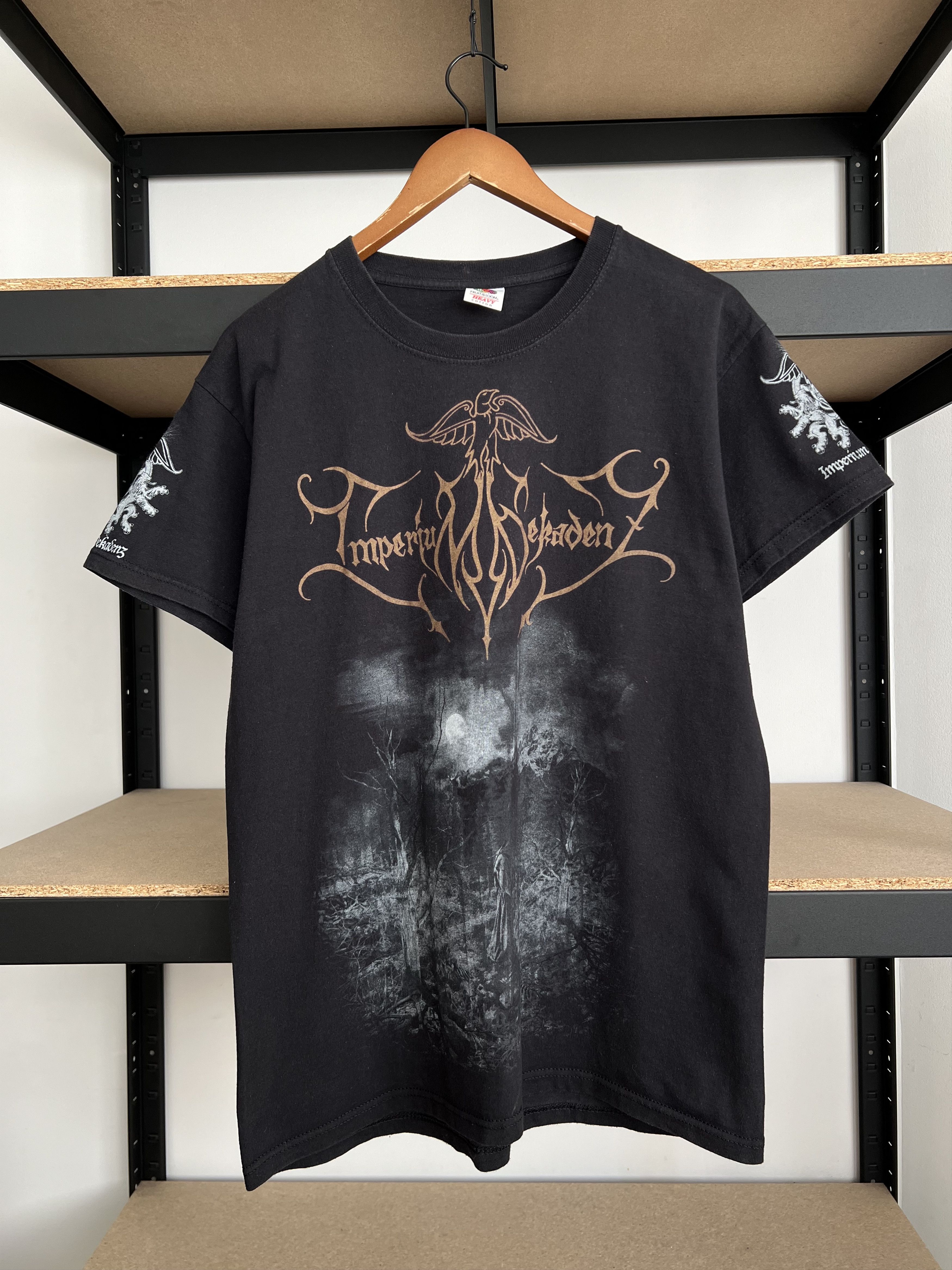 Vintage 2000s Imperium Dekadenz Black Metal Band Black Tee