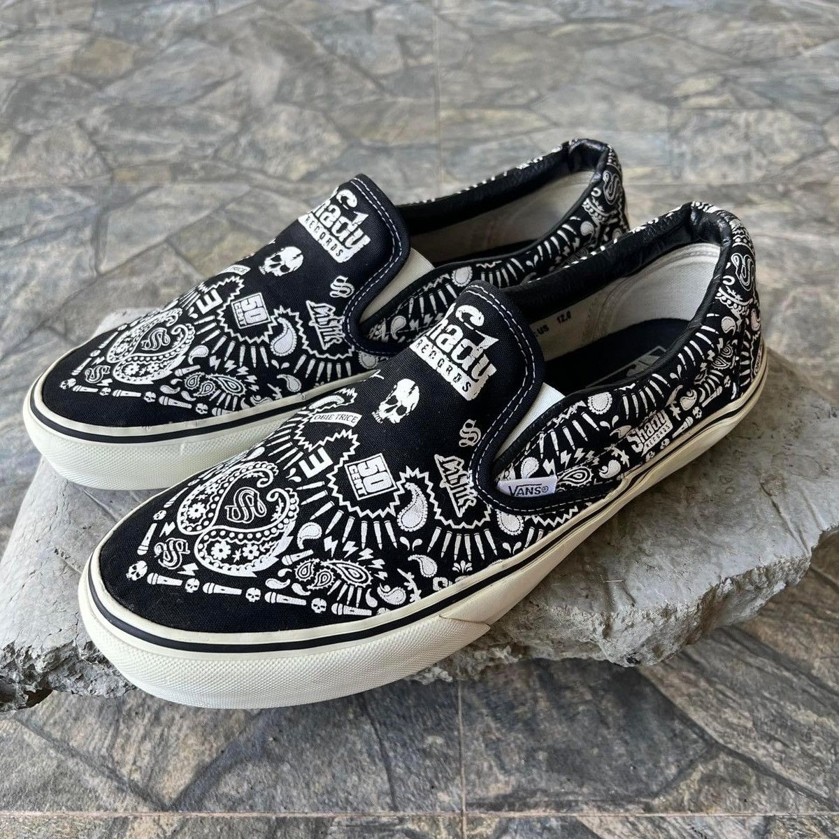 50 Cent × Eminem × Vans Vans Slip On Eminam Sample 50 cent obie trice Shady Records Size US 12 / EU 45 - 5 Thumbnail