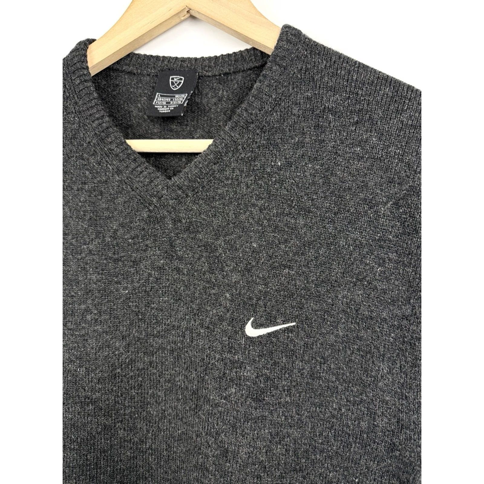 Nike VINTAGE 90s Nike Golf Vest Wool Size L Gray Swoosh Logo Y2K Rare Mens Size US S / EU 44-46 / 1 - 4 Thumbnail
