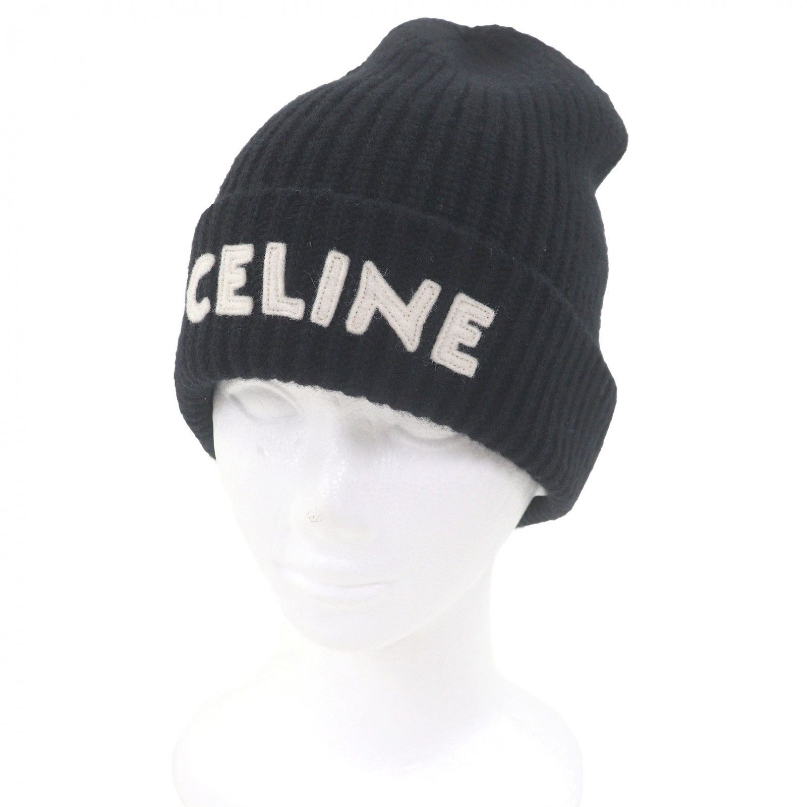 Celine Celine CELINE Wool Knit Cap Textile Hats 2A25R535Q DUTY FREE for USA Size ONE SIZE - 1 Thumbnail