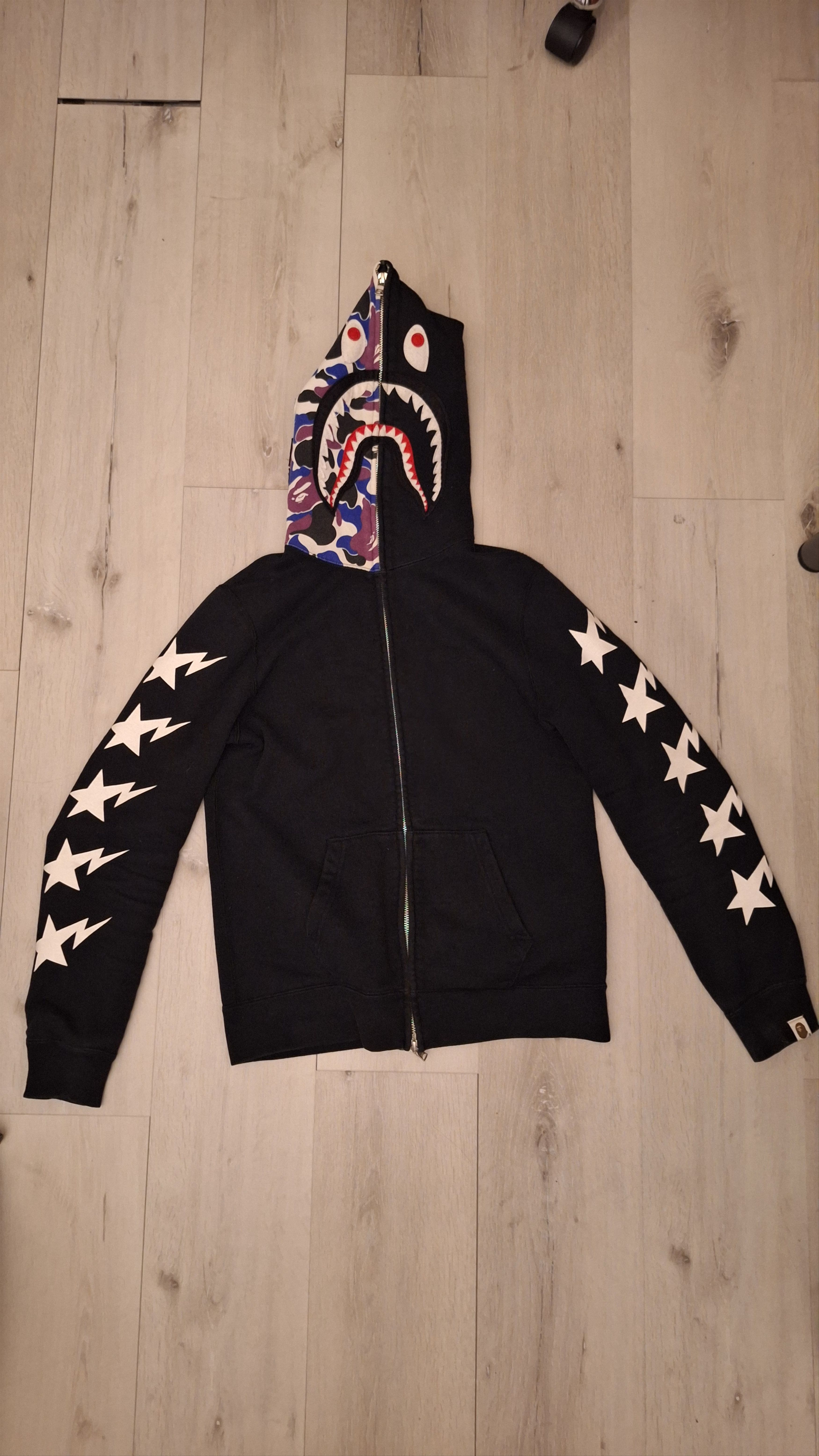 Bape Shark Fullzip Hoodie 10th Hong Kong anniversary