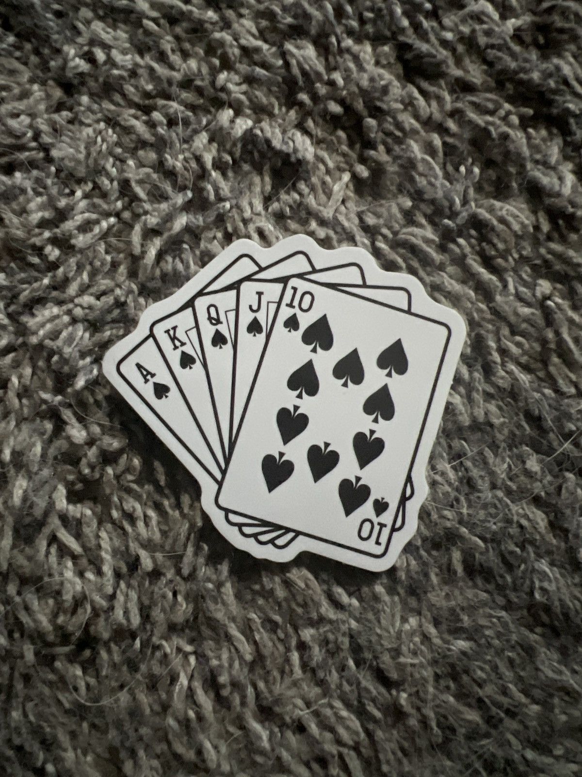 Hypebeast × Vintage Royal Flush Spades Sticker Size ONE SIZE - 1 Thumbnail