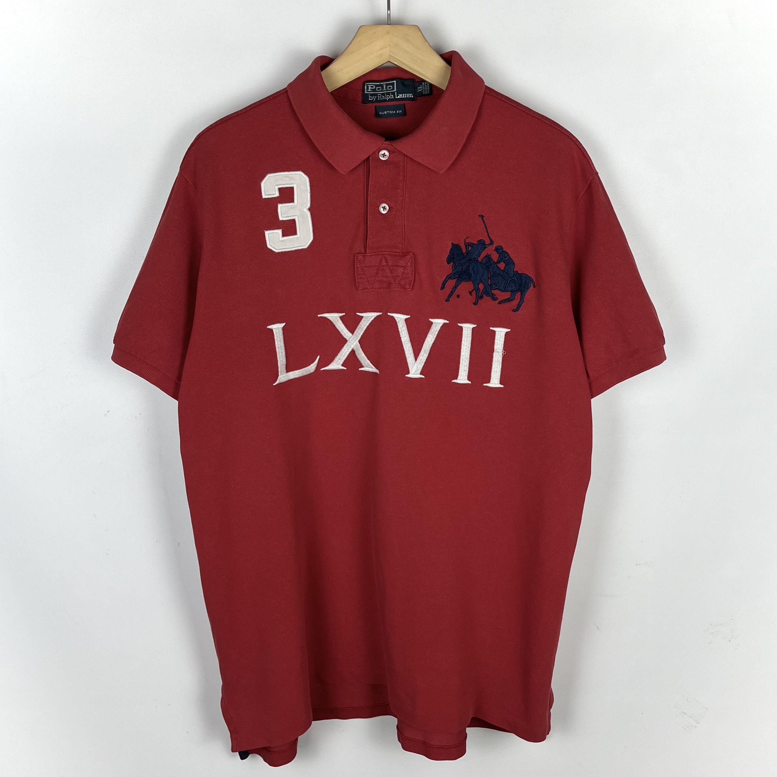 POLO Ralph Lauren BARCELONA ポロシャツ L Polo Ralph Lauren Barcelona Spain #2 Big Pony Prl Y2K Chief Keef