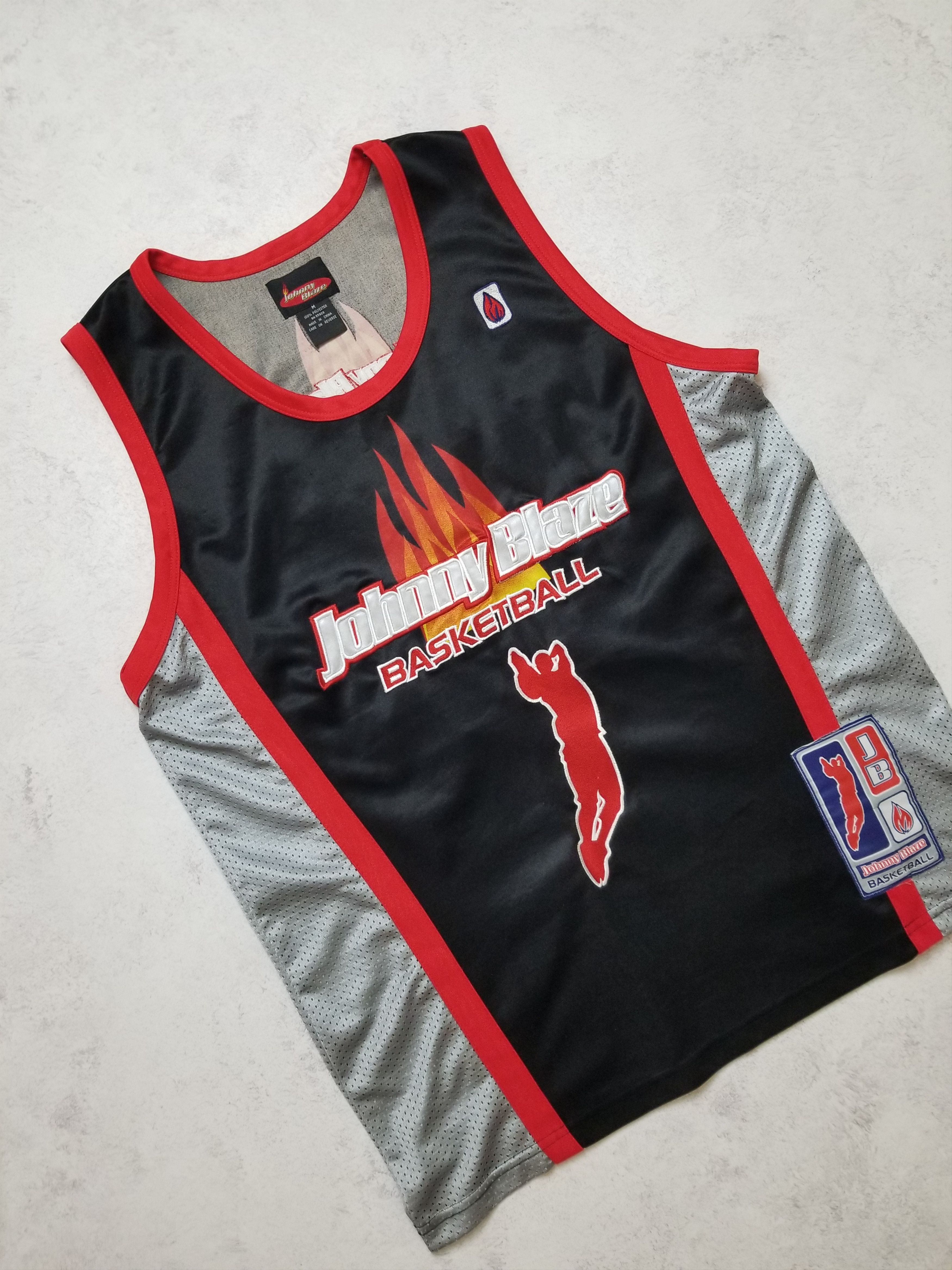 Other Johnny Blaze Embroidered Basketball Logo Method Man Jersey Size US M / EU 48-50 / 2 - 6 Thumbnail