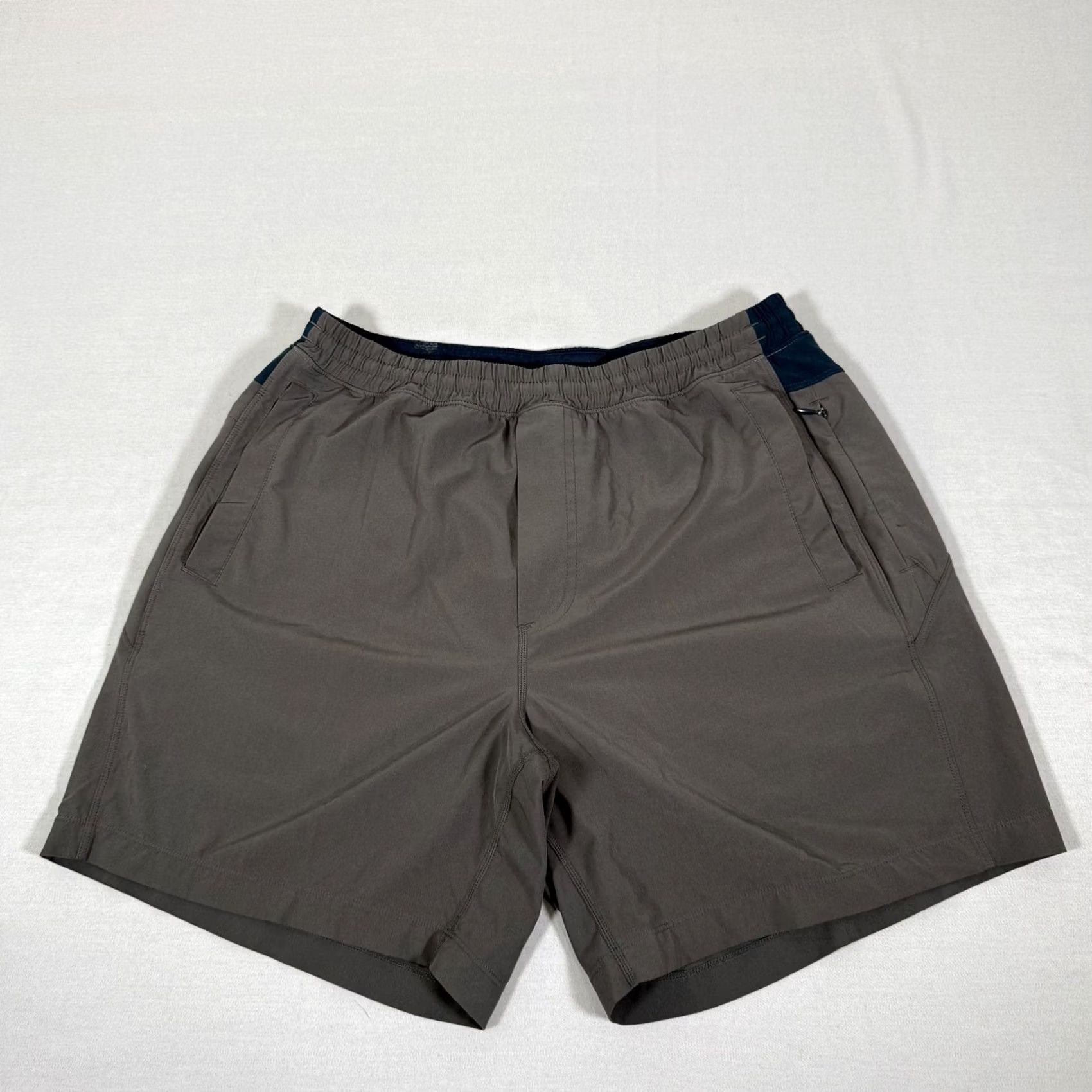 Vintage Birddogs Shorts Mens L Gray Lined Athletic Running Gym Performance Stretch Pockets Drawstring Pocket Size US 33 - 2 Thumbnail