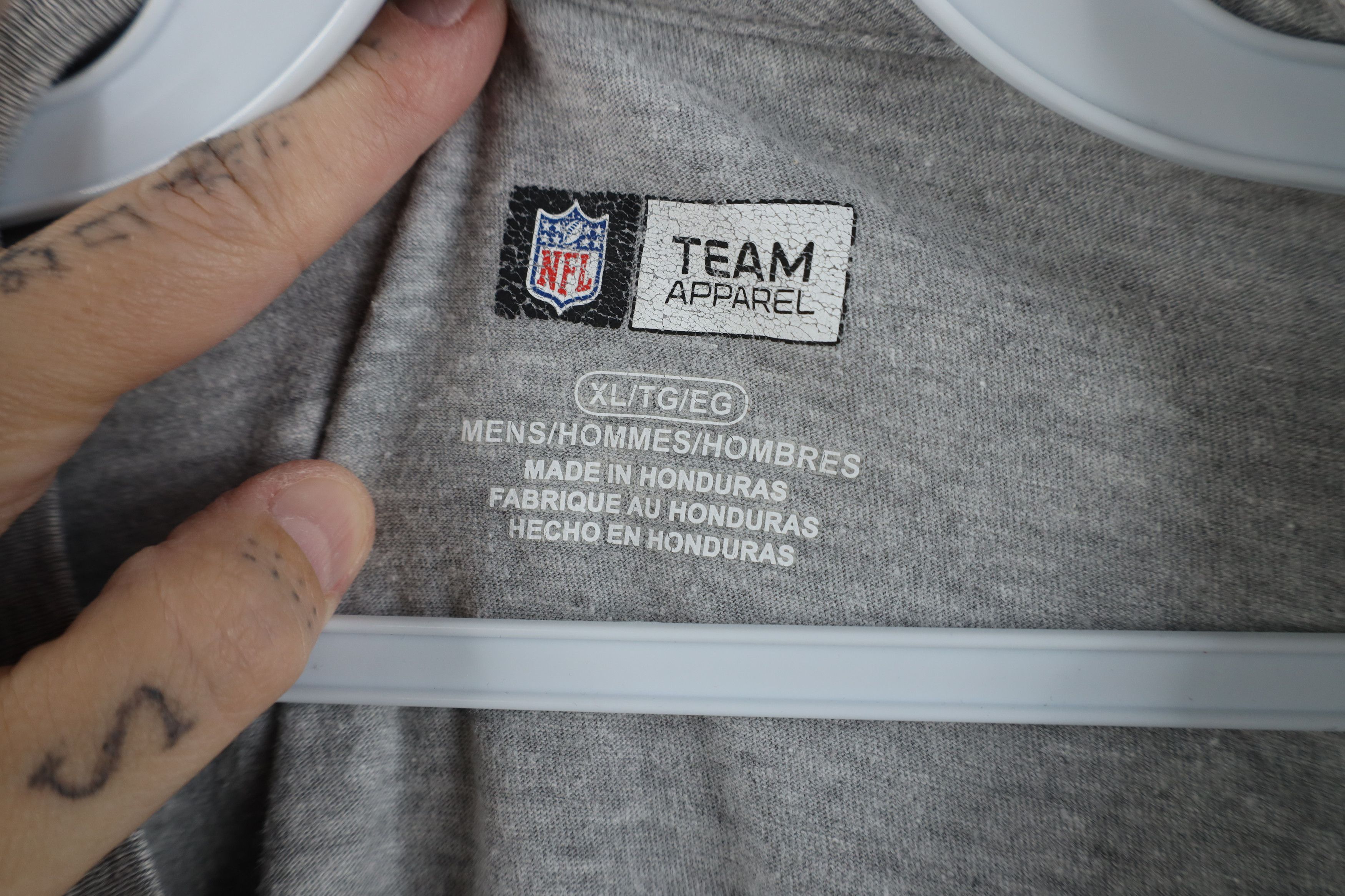Vintage Y2K NFL Lions Football Long Sleeve T-Shirt Heather Gray Size US XL / EU 56 / 4 - 8 Thumbnail