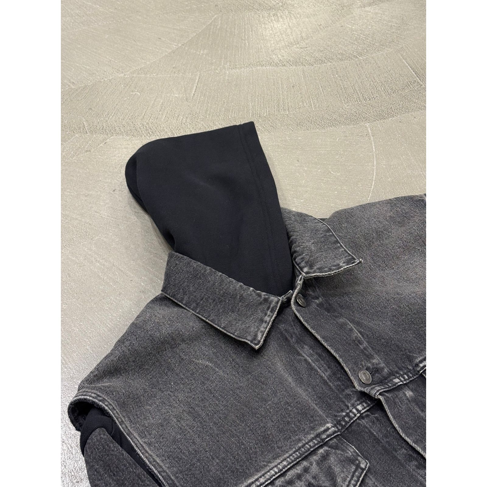 Balenciaga 2018 Balenciaga double layer hybrid denim jacket Size US S / EU 44-46 / 1 - 2 Thumbnail