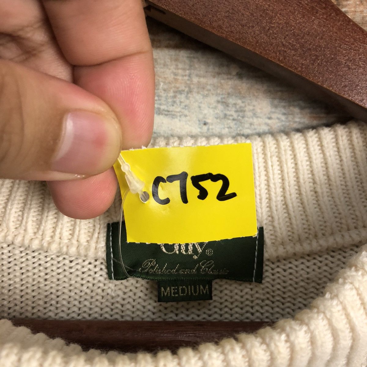 Homespun Knitwear DL Guy vintage japan stripe White sweatshirt Knitwear #C752 Size US M / EU 48-50 / 2 - 10 Thumbnail
