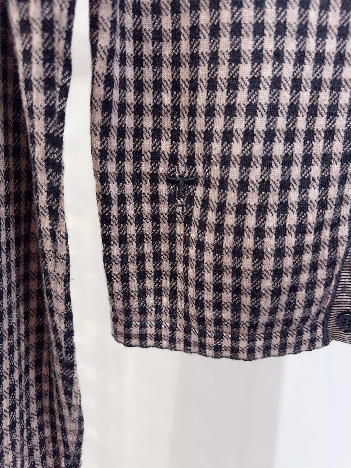 Dior Dior Houndstooth Cardigan Women's F36 Size XS / US 0-2 / IT 36-38 - 2 Thumbnail