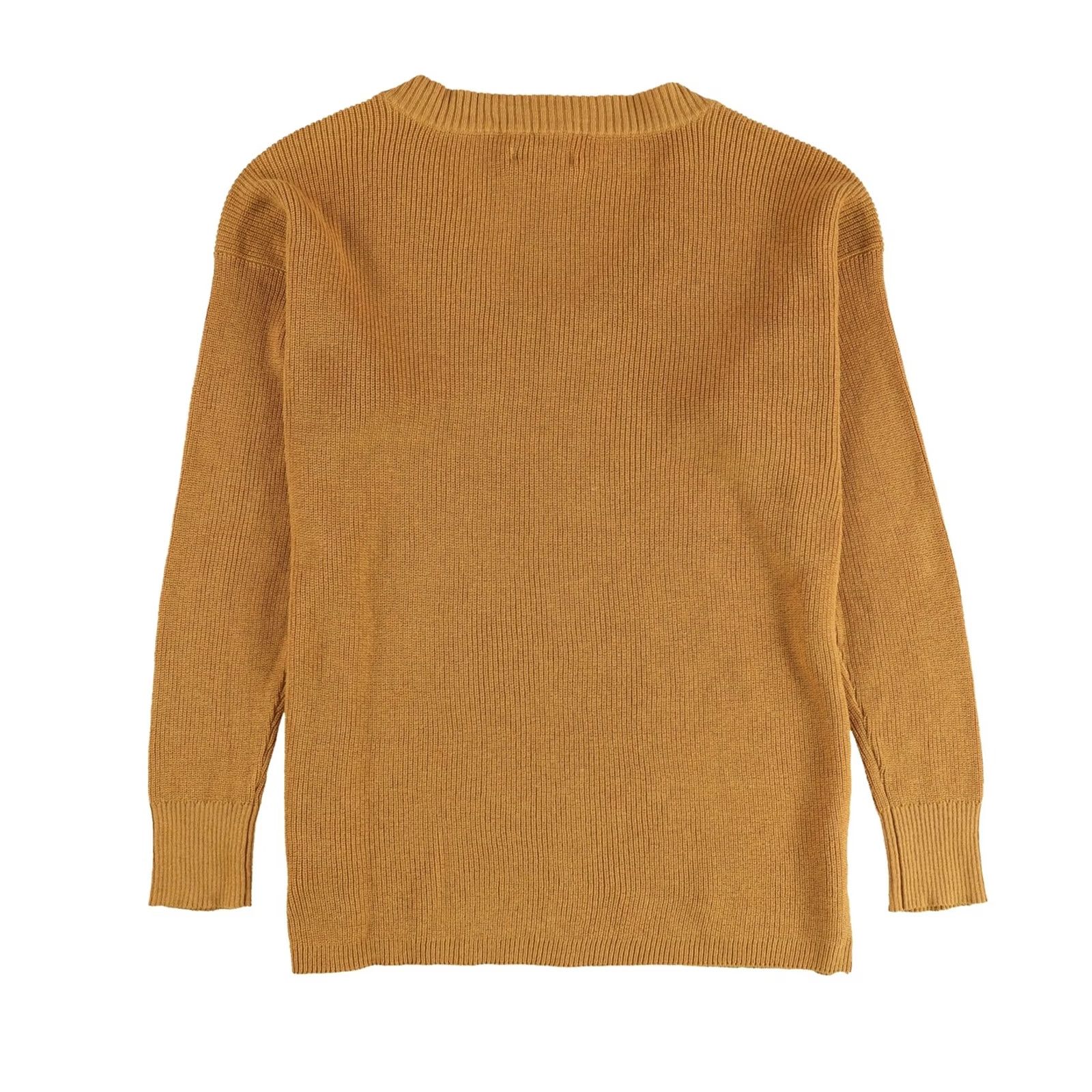 American Eagle Outfitters VINTAGE American Eagle Womens Solid Ribbed V-Neck Pullover Sweater, orange, XS Size XS / US 0-2 / IT 36-38 - 2 Thumbnail