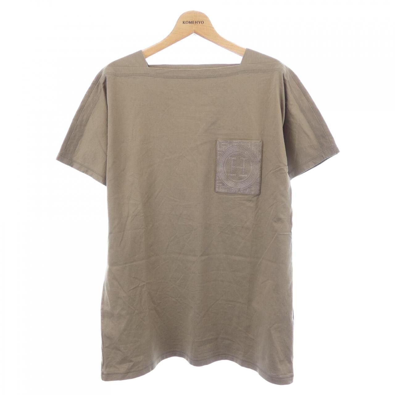 Hermes Hermes Hermes MOSAIQUE Cotton TShirt Textile T-Shirts 3H4615DL DUTY FREE for USA Size ONE SIZE - 1 Thumbnail