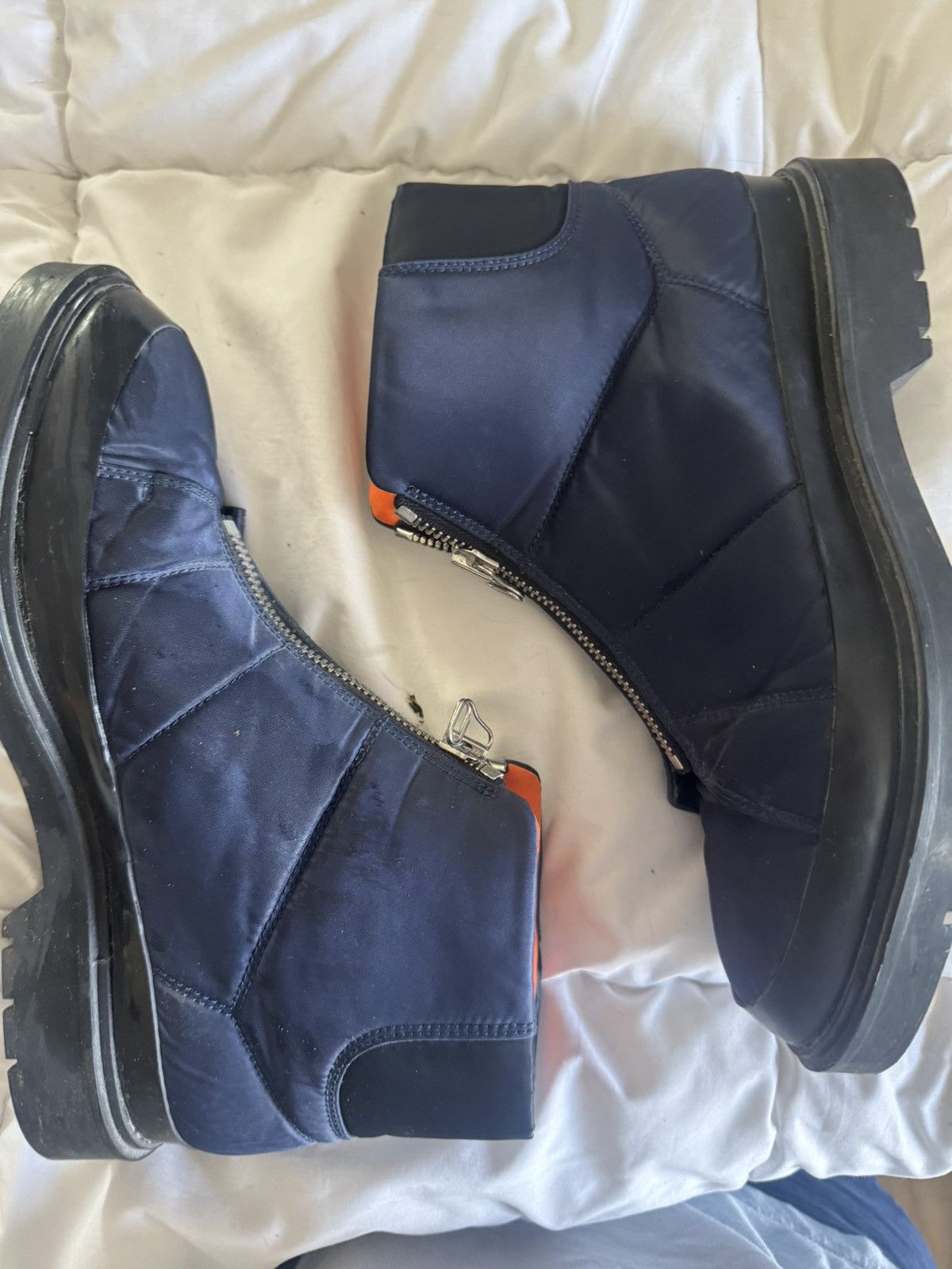 Alexander Wang Alexander Wang Dane Boots – Navy/Orange – Size 40 (US 7) Size US 7.5 / EU 40-41 - 2 Thumbnail