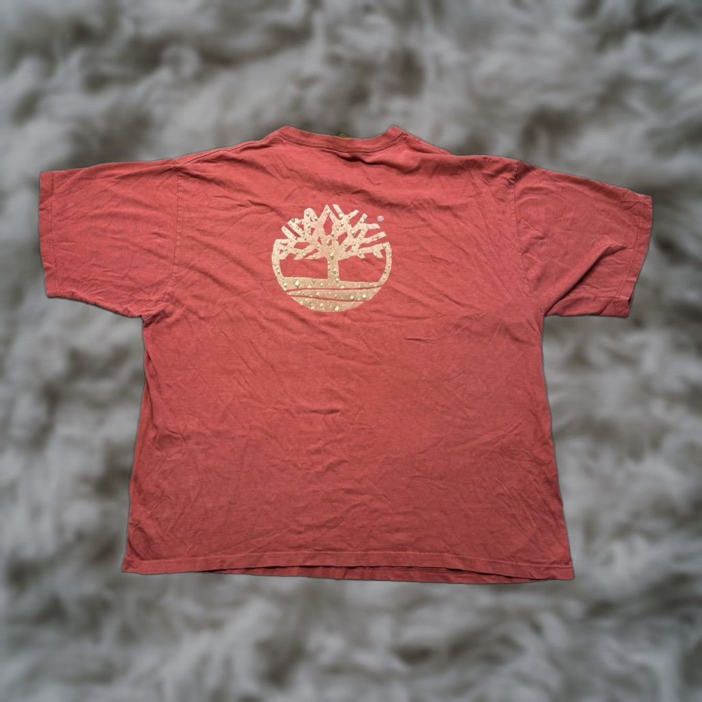 Timberland VINTAGE Timberland Weather Gear Mens T Shirt XL Rust Red Wet Logo USA MADE Shirt XL Red Timberland Logo 90s Mens Size US XL / EU 56 / 4 - 1 Thumbnail