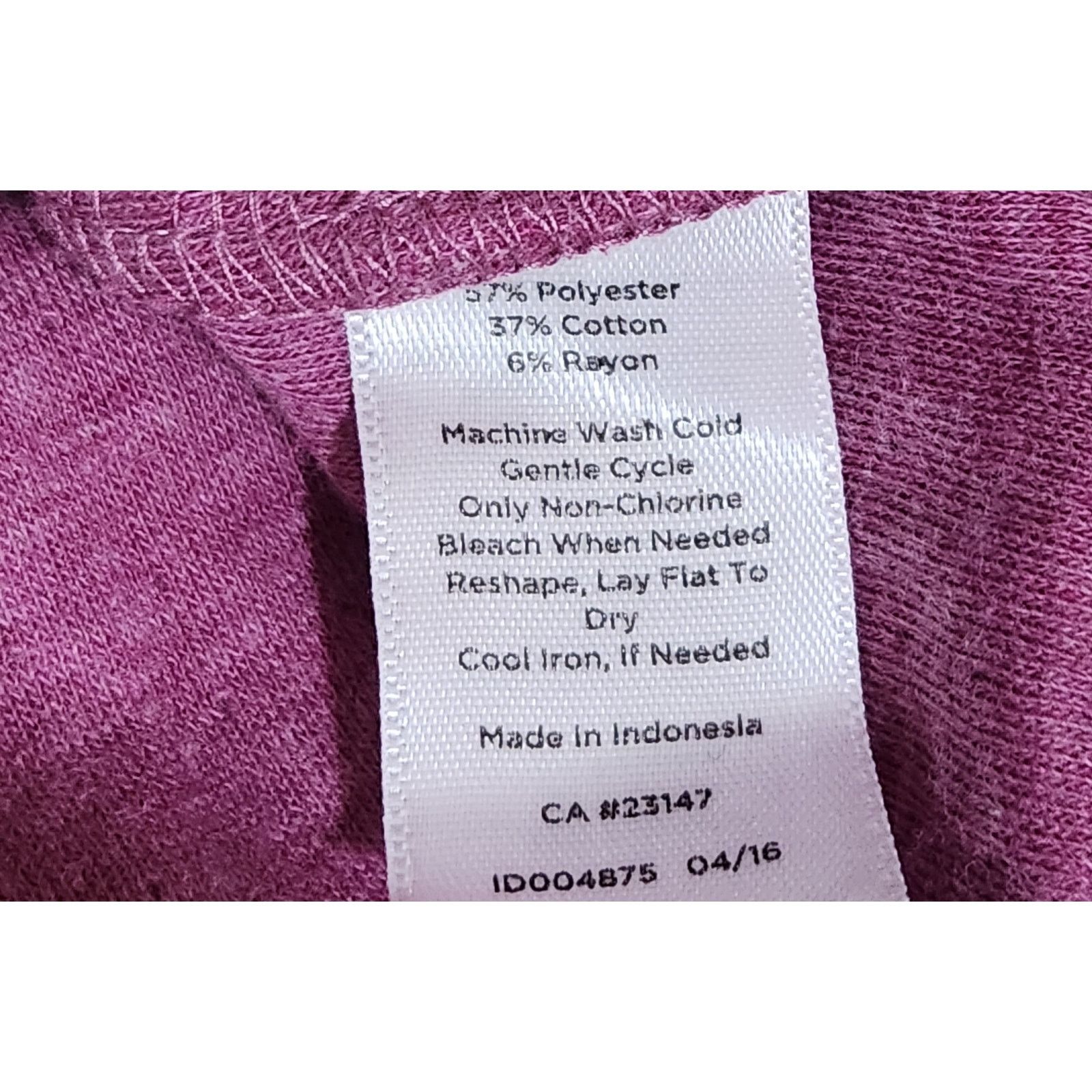 Other Talbots Purple Heathered Snap Cowl Neck Sweatshirt Small Size S / US 4 / IT 40 - 5 Thumbnail