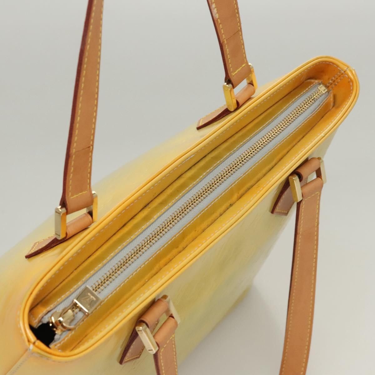 Louis Vuitton LOUIS VUITTON Monogram Vernis Houston Hand Bag Gris M91053 Size ONE SIZE - 6 Thumbnail