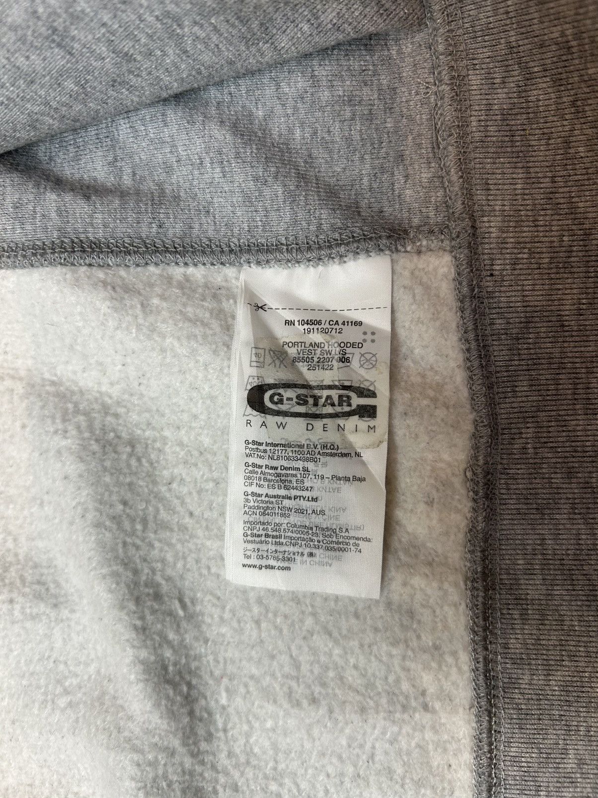 G-Star G STAR RAW HOODIE ZIPPER SWEATER Size US L / EU 52-54 / 3 - 7 Thumbnail
