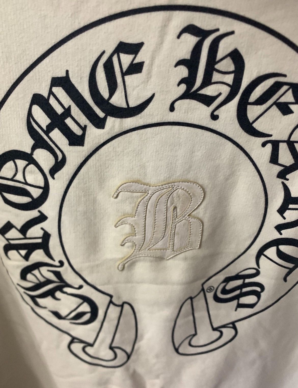 Chrome Hearts Leather B patch horseshoe hoodie Size US M / EU 48-50 / 2 - 3 Thumbnail