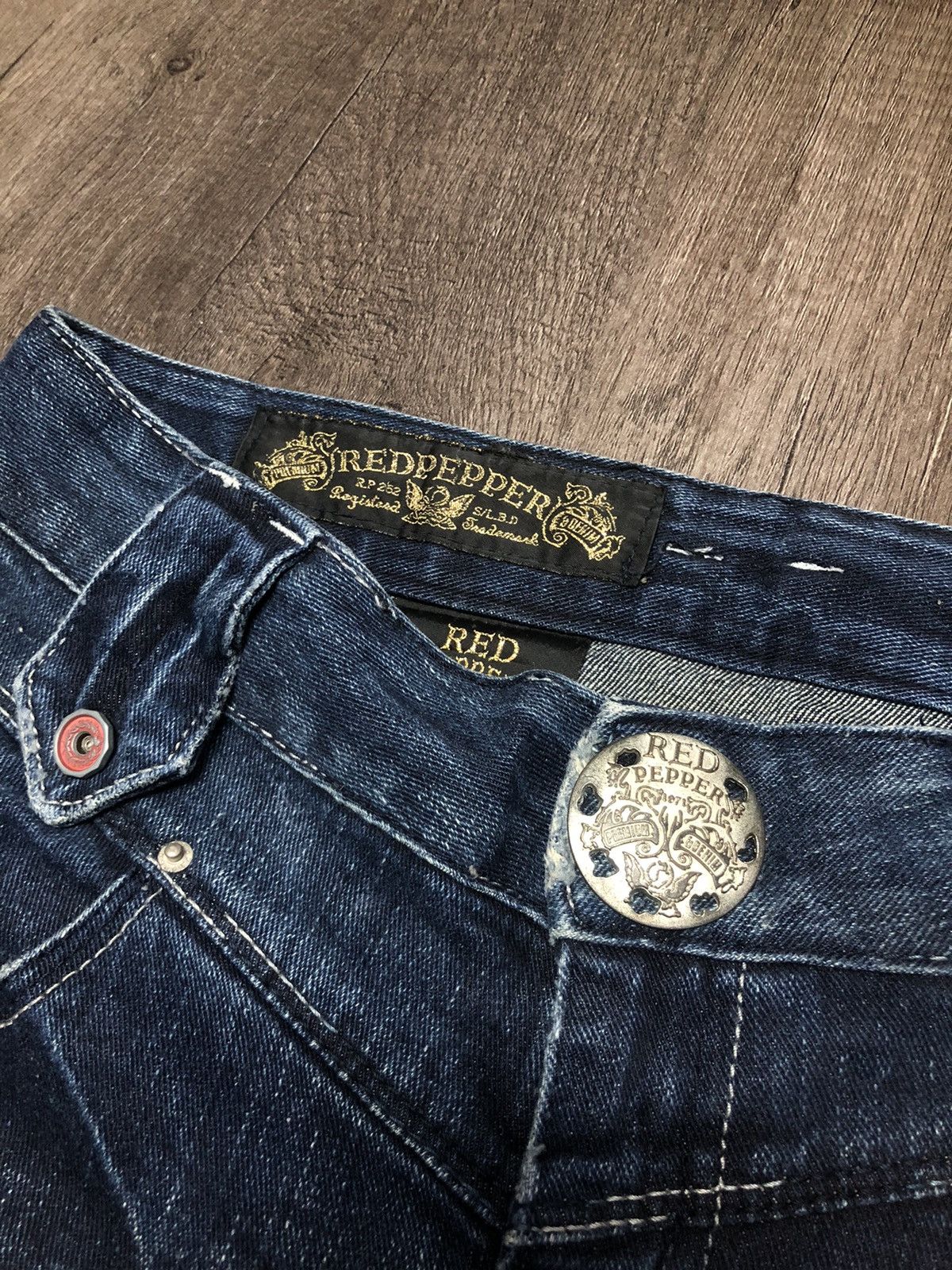 Designer × Japanese Brand Vintage Red Pepper Jeans Gold Label Japanes Brand Size 30" / US 8 / IT 44 - 16 Thumbnail