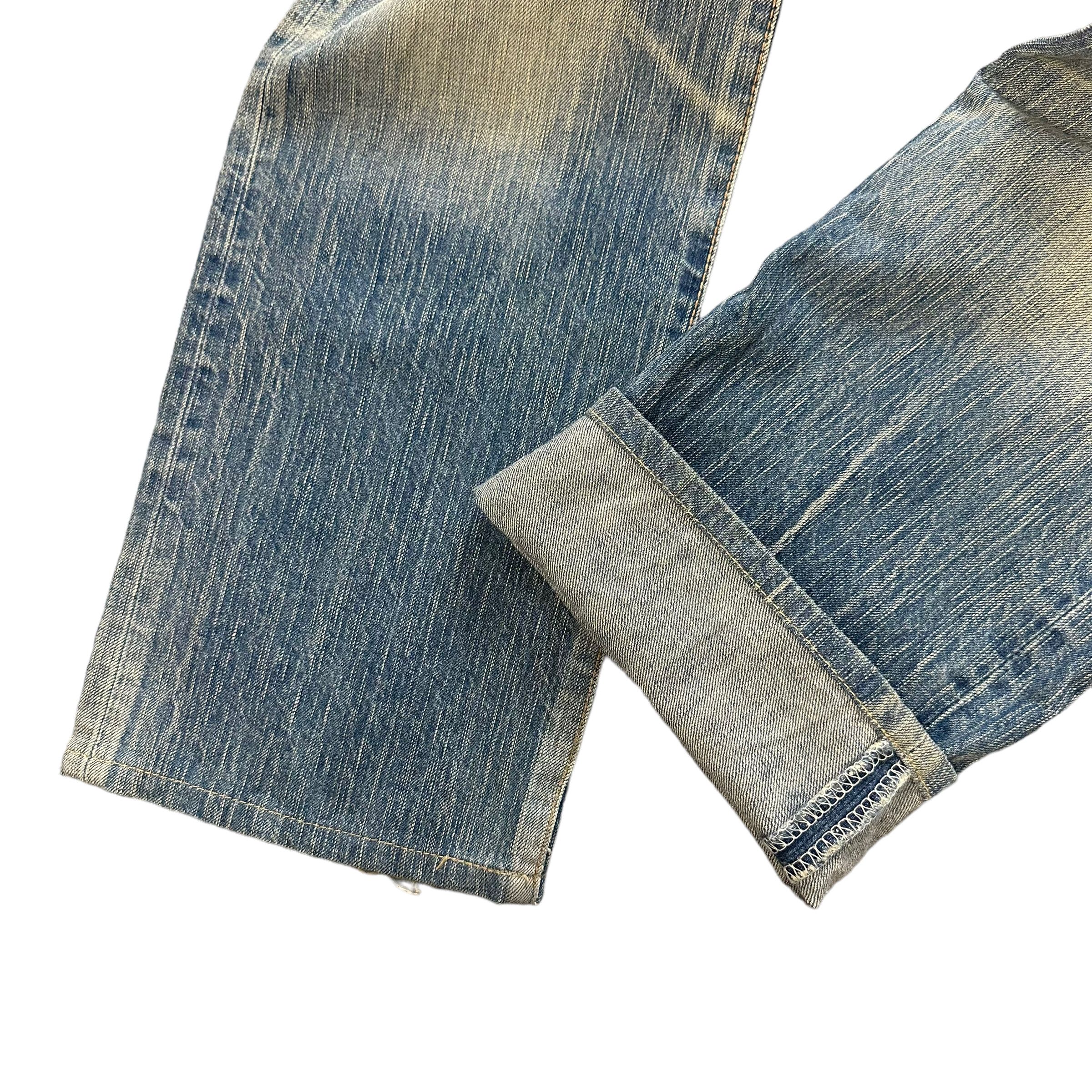 Edwin TRASHED EDWIN 503 WASHED DENIM PANTS #7793-176 Size US 32 / EU 48 - 6 Thumbnail