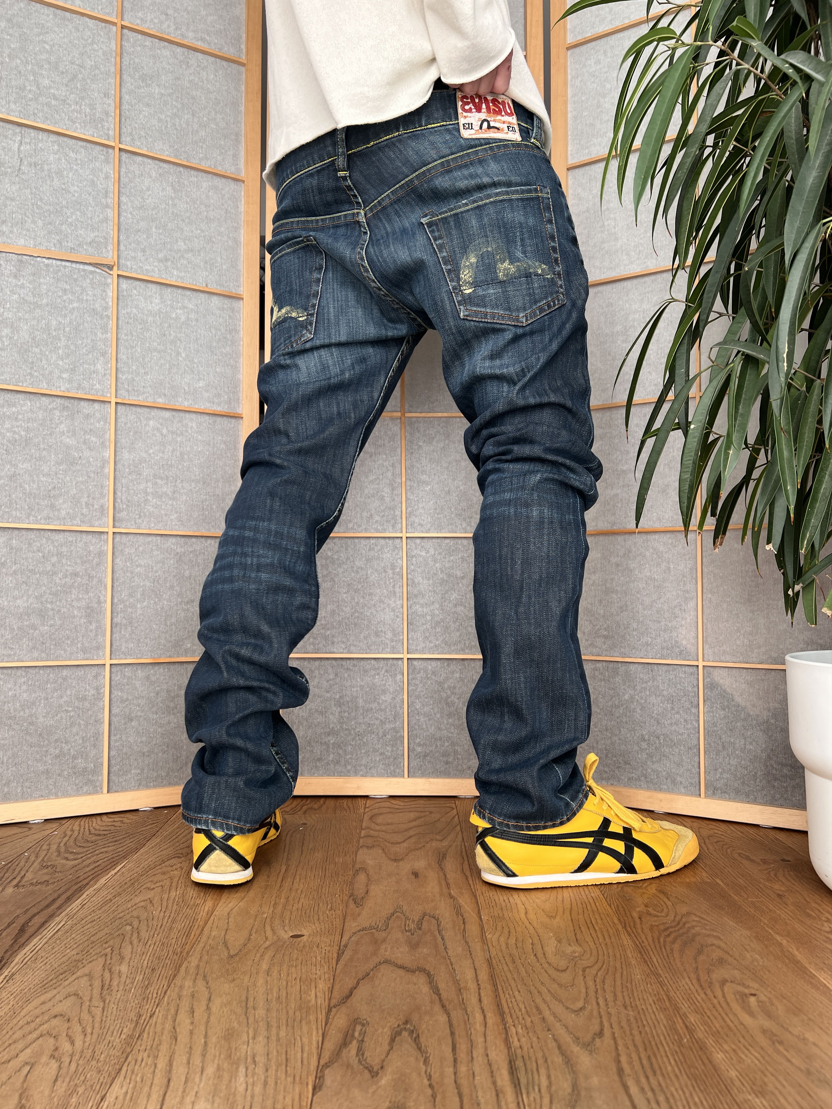 Evisu Evisu Genes Mens Denim Jeans RN 120435 34 Waist 35 Inseam