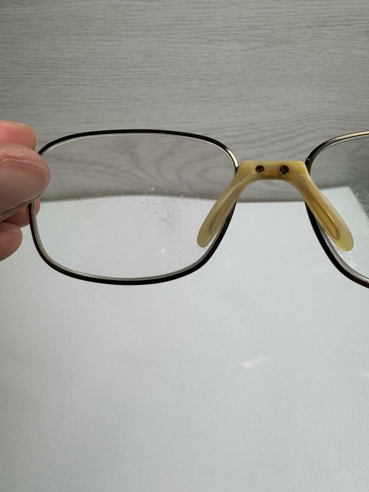 Safilo Safilo Vintage Metal Eyeglasses Frame Rectangular Size ONE SIZE - 10 Thumbnail