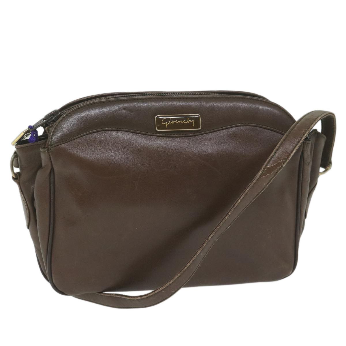 image of Givenchy Shoulder Bag Leather Brown Auth Bs11018, Women's