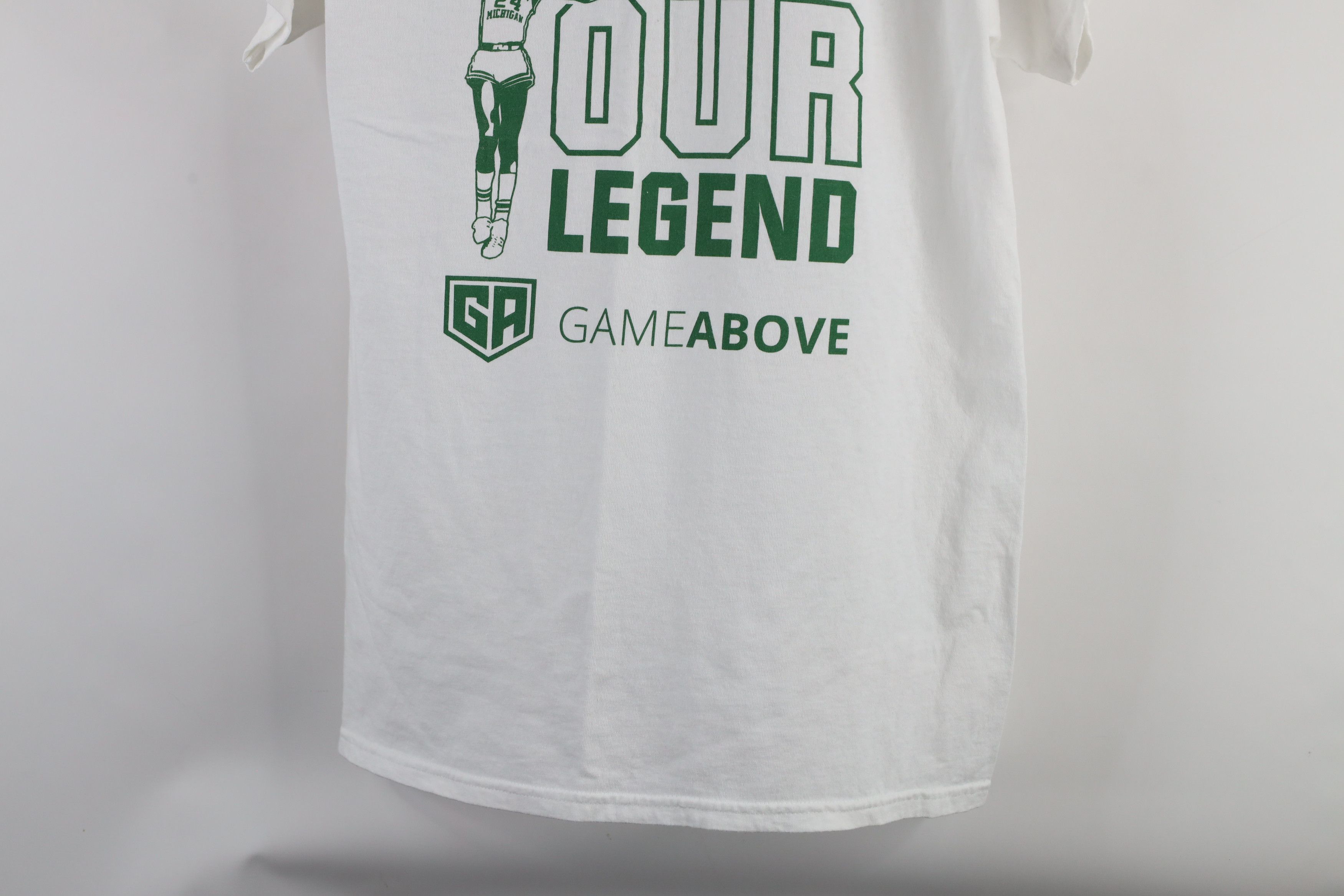 Vintage George Gervin Eastern Michigan University Basketball T-Shirt Size US M / EU 48-50 / 2 - 3 Thumbnail