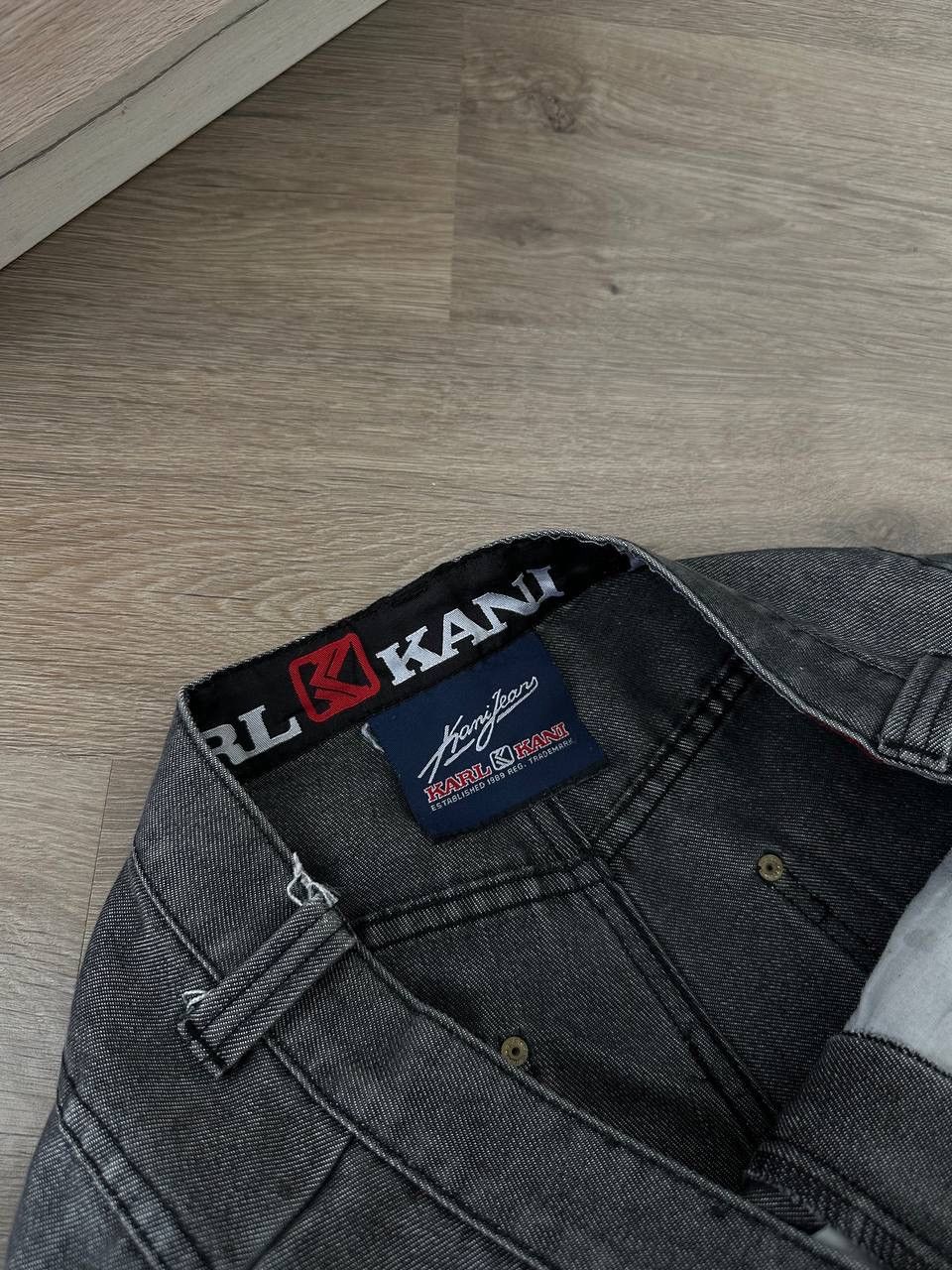 Karl Kani × Vintage Vintage Karl Kani Gray Baggy Distressed Faded Pants Size US 36 / EU 52 - 18 Thumbnail
